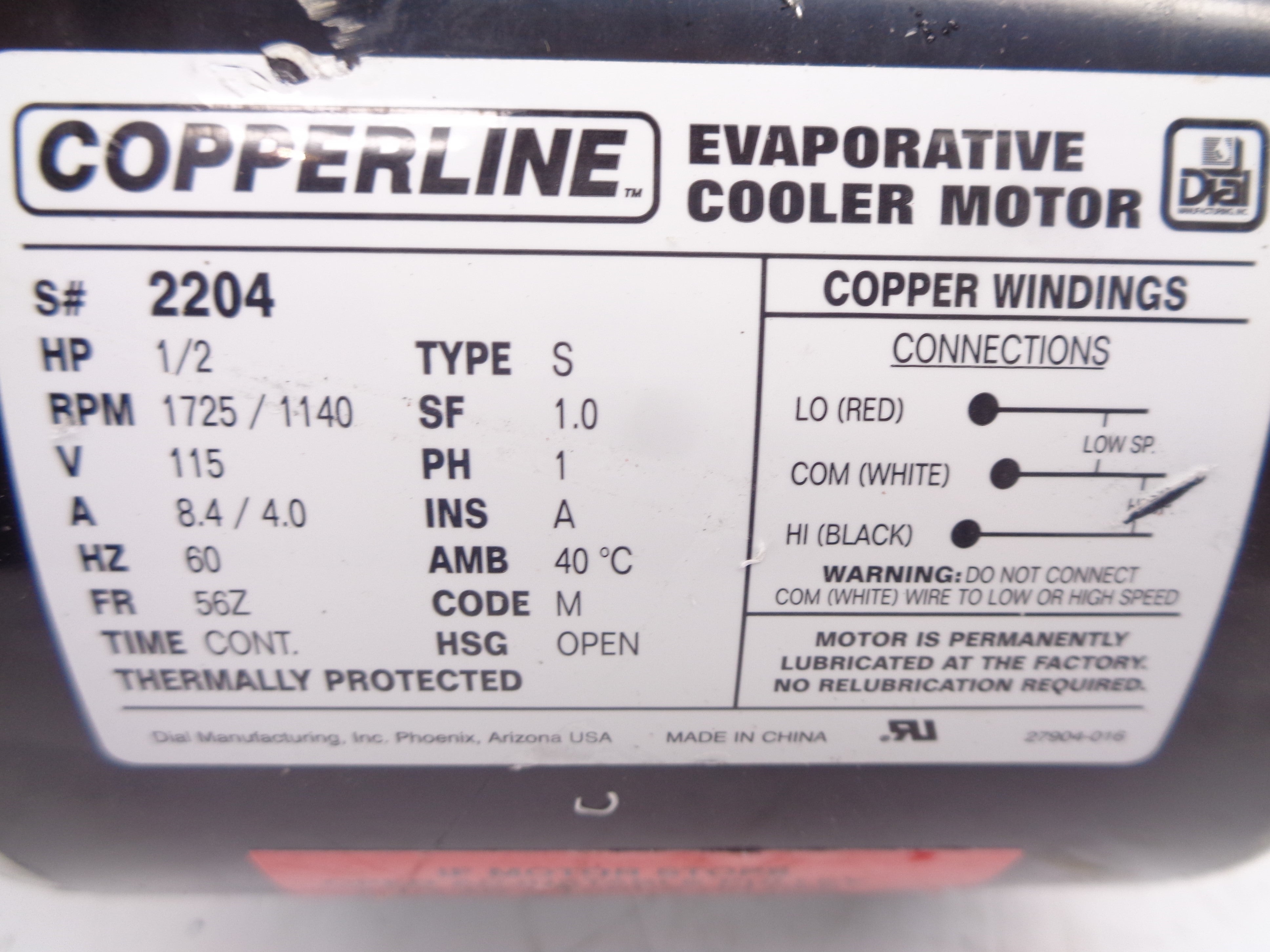 COPPERLINE 2204 NSNP