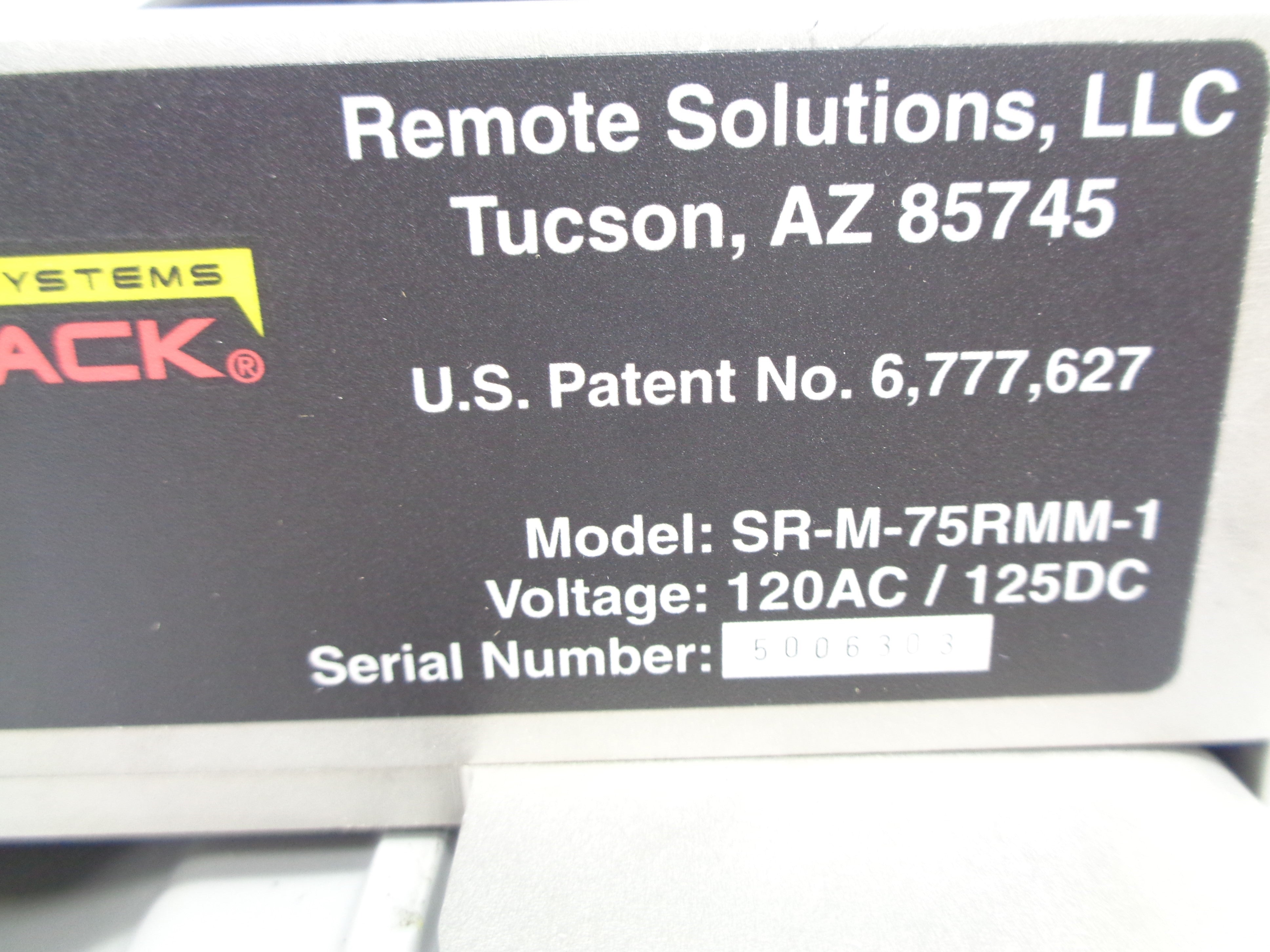 REMOTE SOLUTIONS SR-M-75RMM-1 NSNP