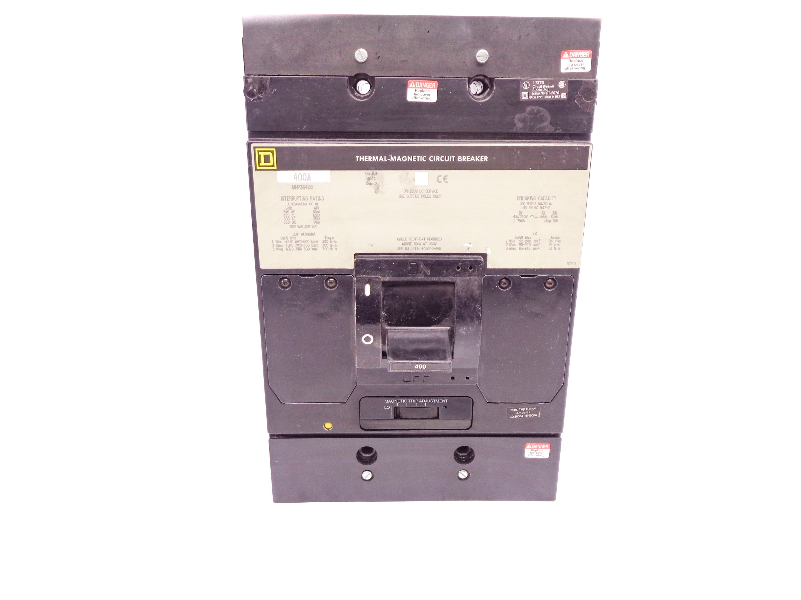 SQUARE D MHP36400 SER. 2 600V 400A NSNP