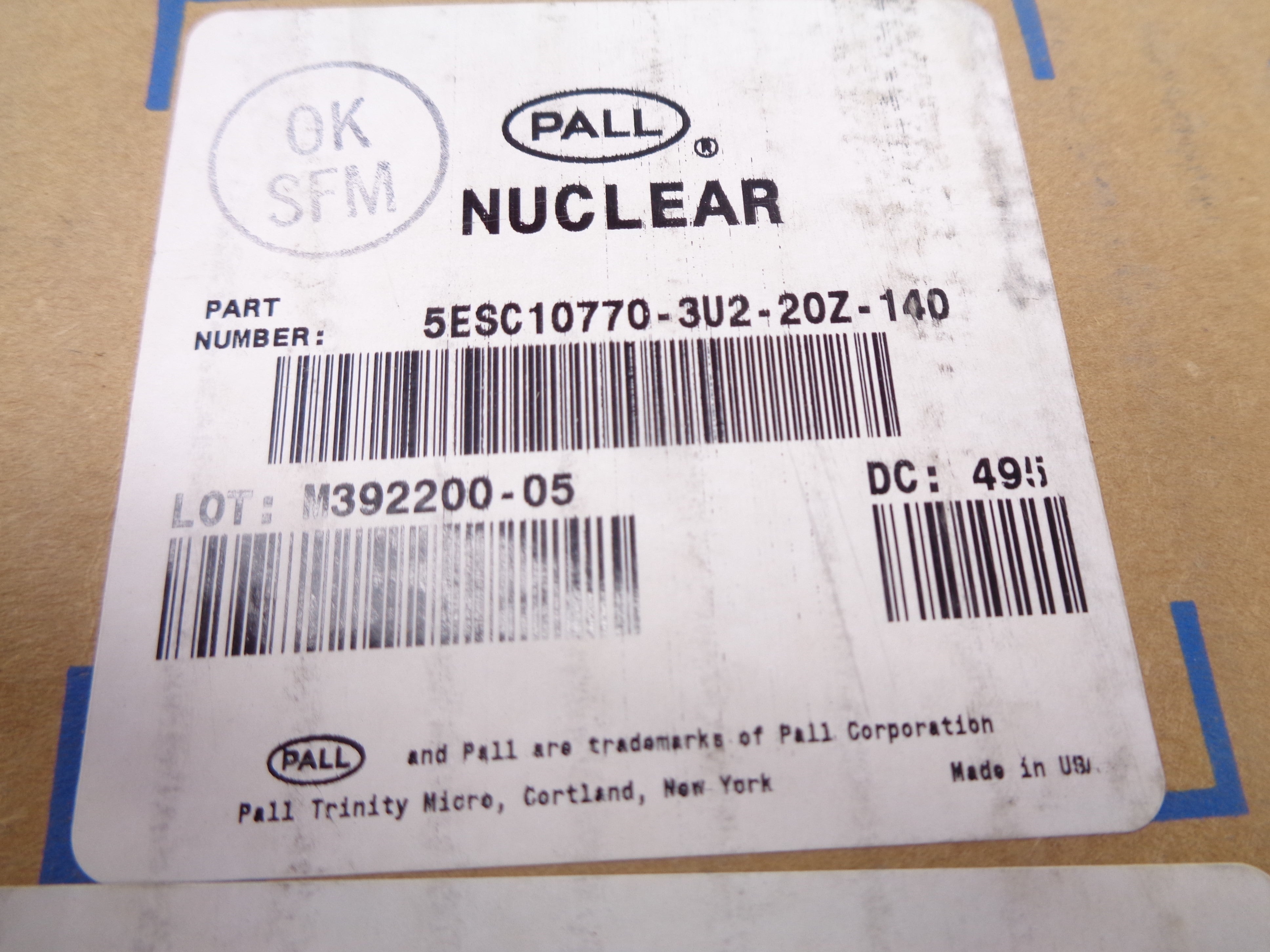 PALL 5ESC10770-3U2-20Z-140 NSMP