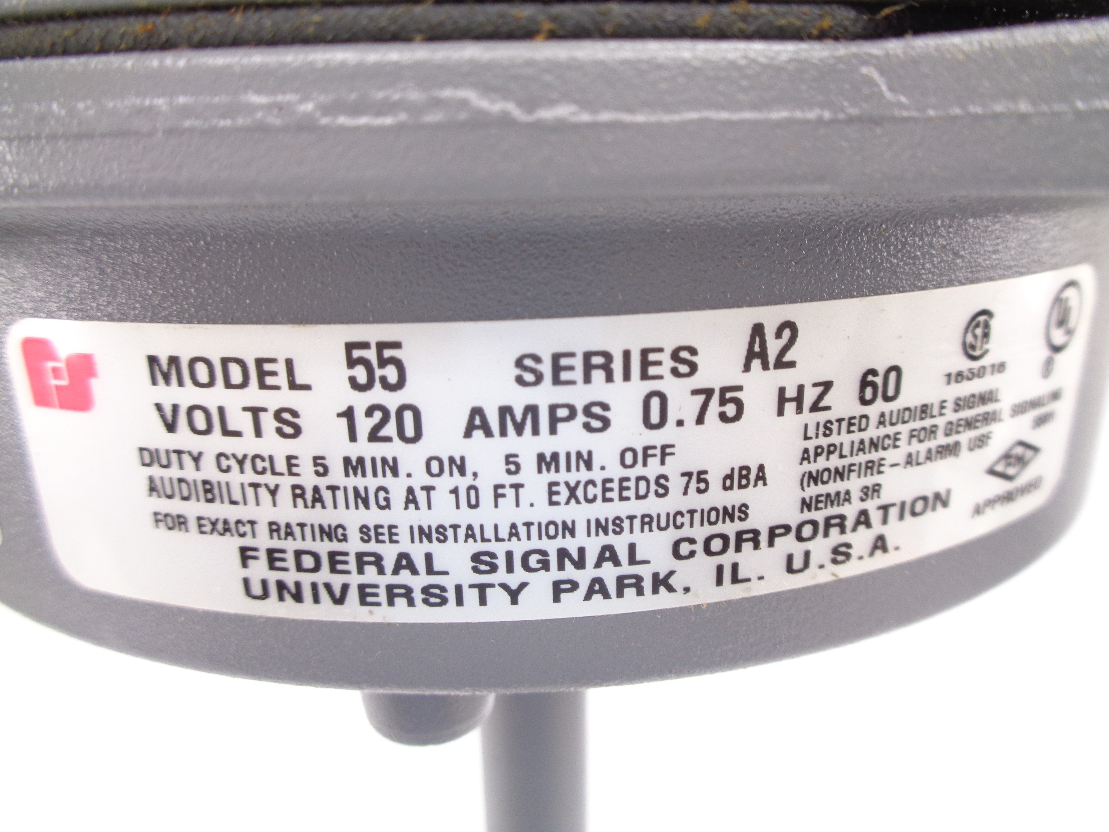 FEDERAL SIGNAL MODEL 55 SER. A2 NSNP