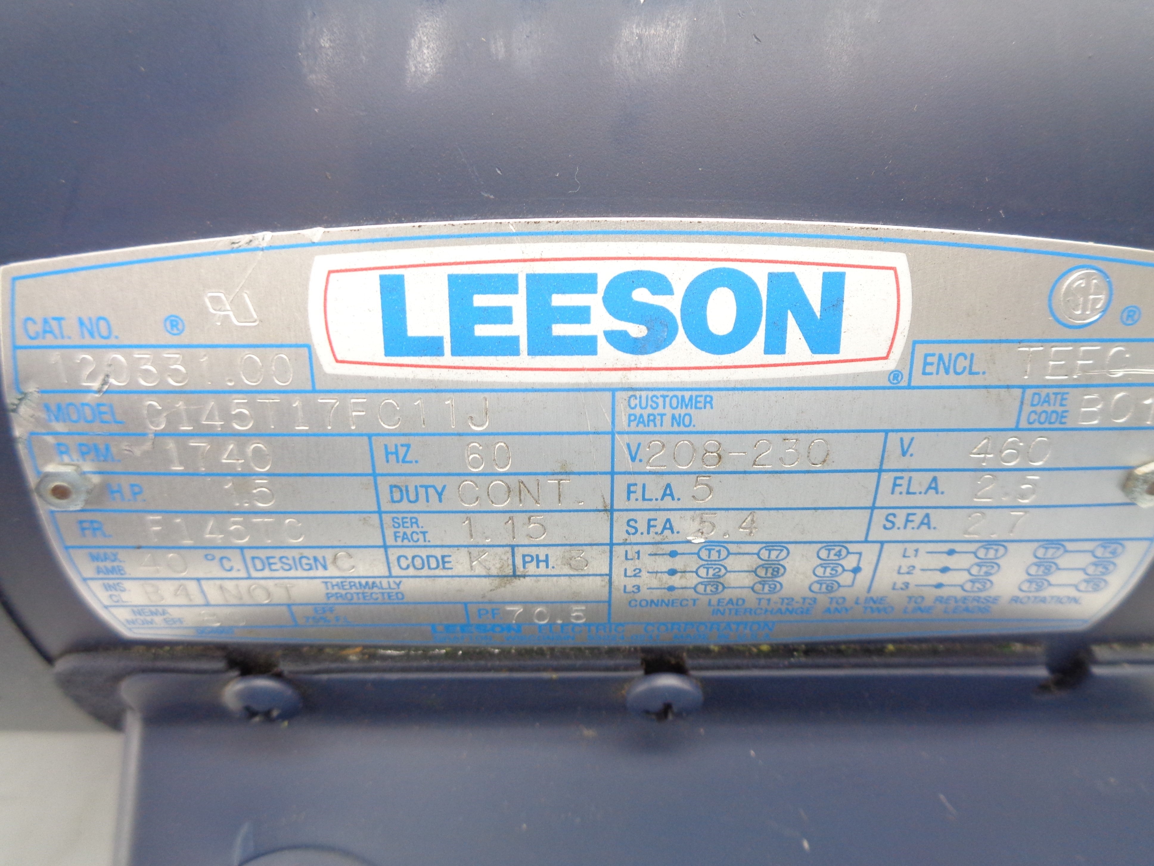LEESON C145T17FC11J NSNP