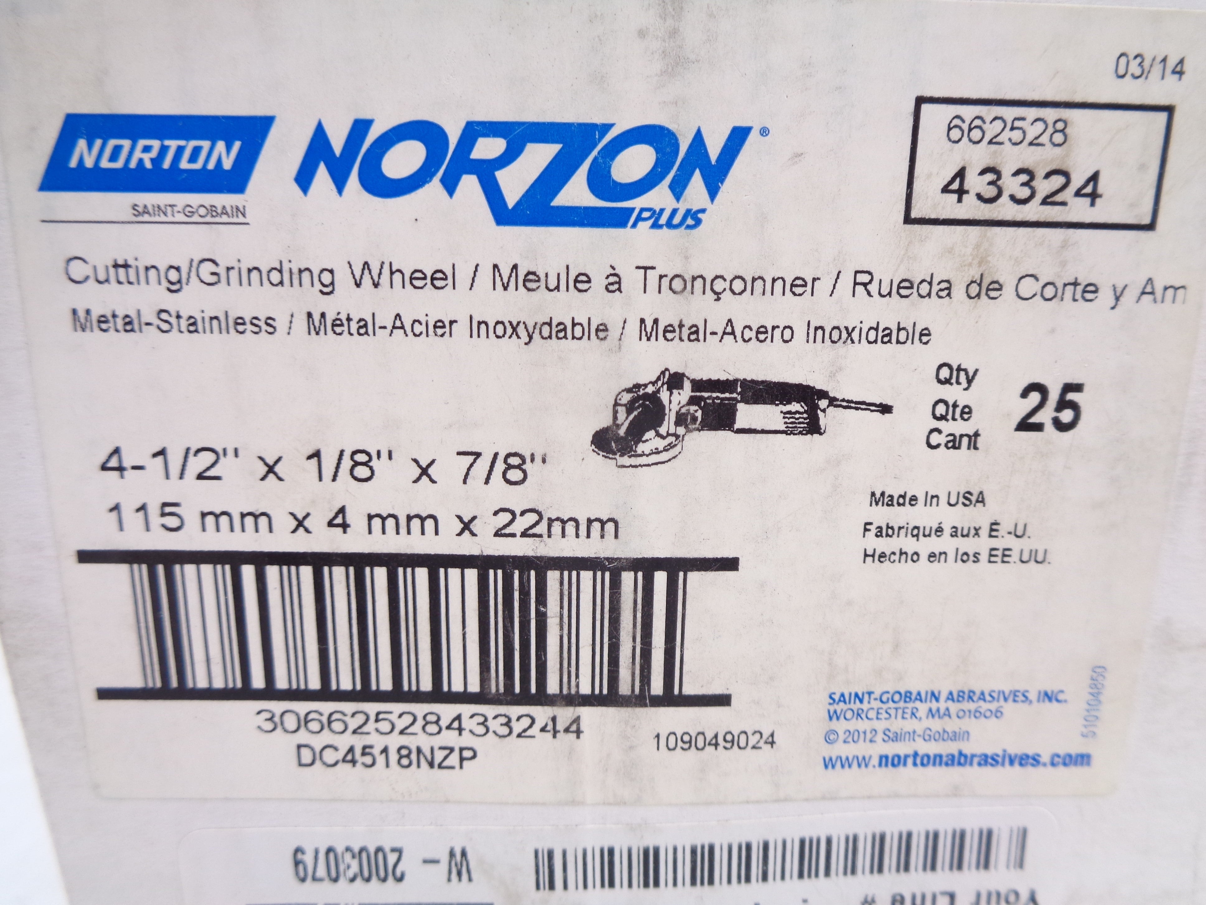 NORTON 43324 (PKG OF 25) NSMP