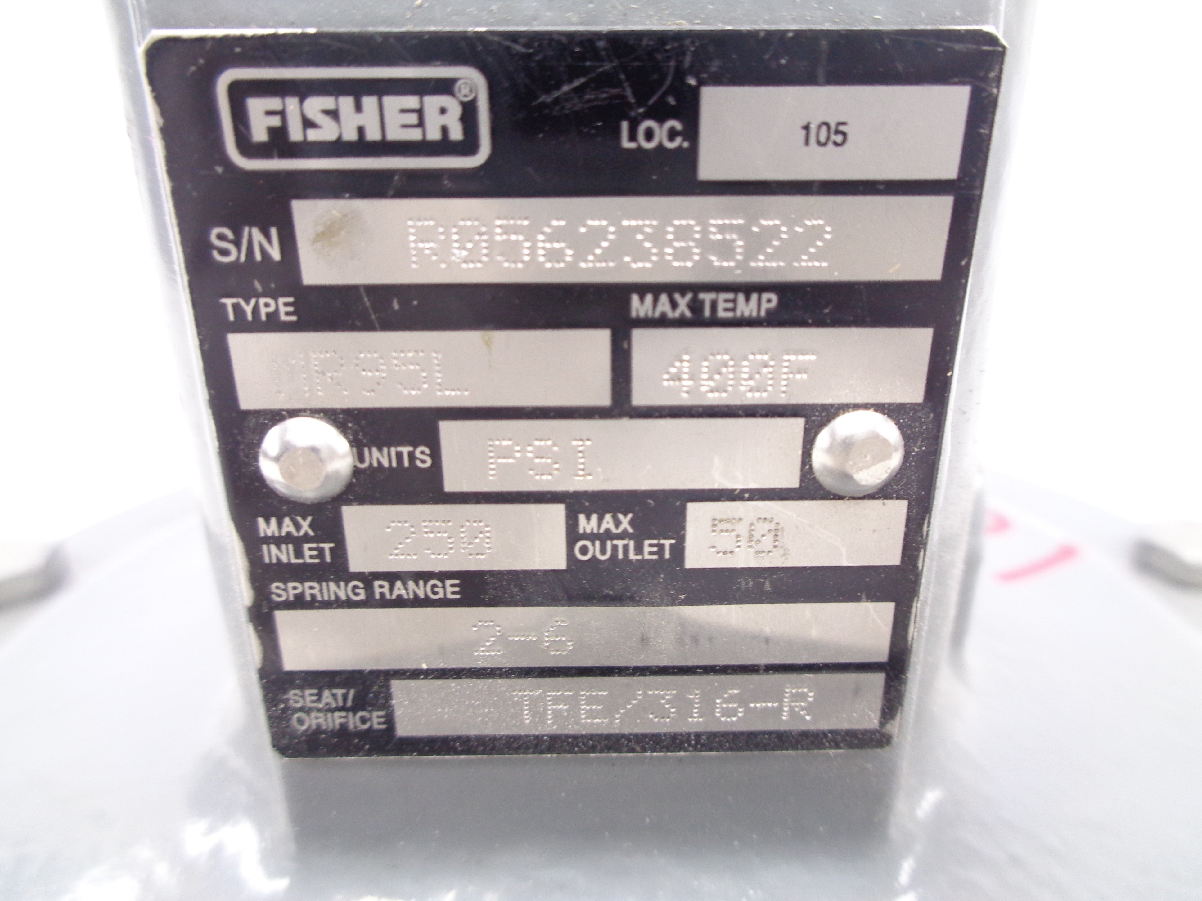 FISHER MR95L 50-250PSI 400'F NSNP