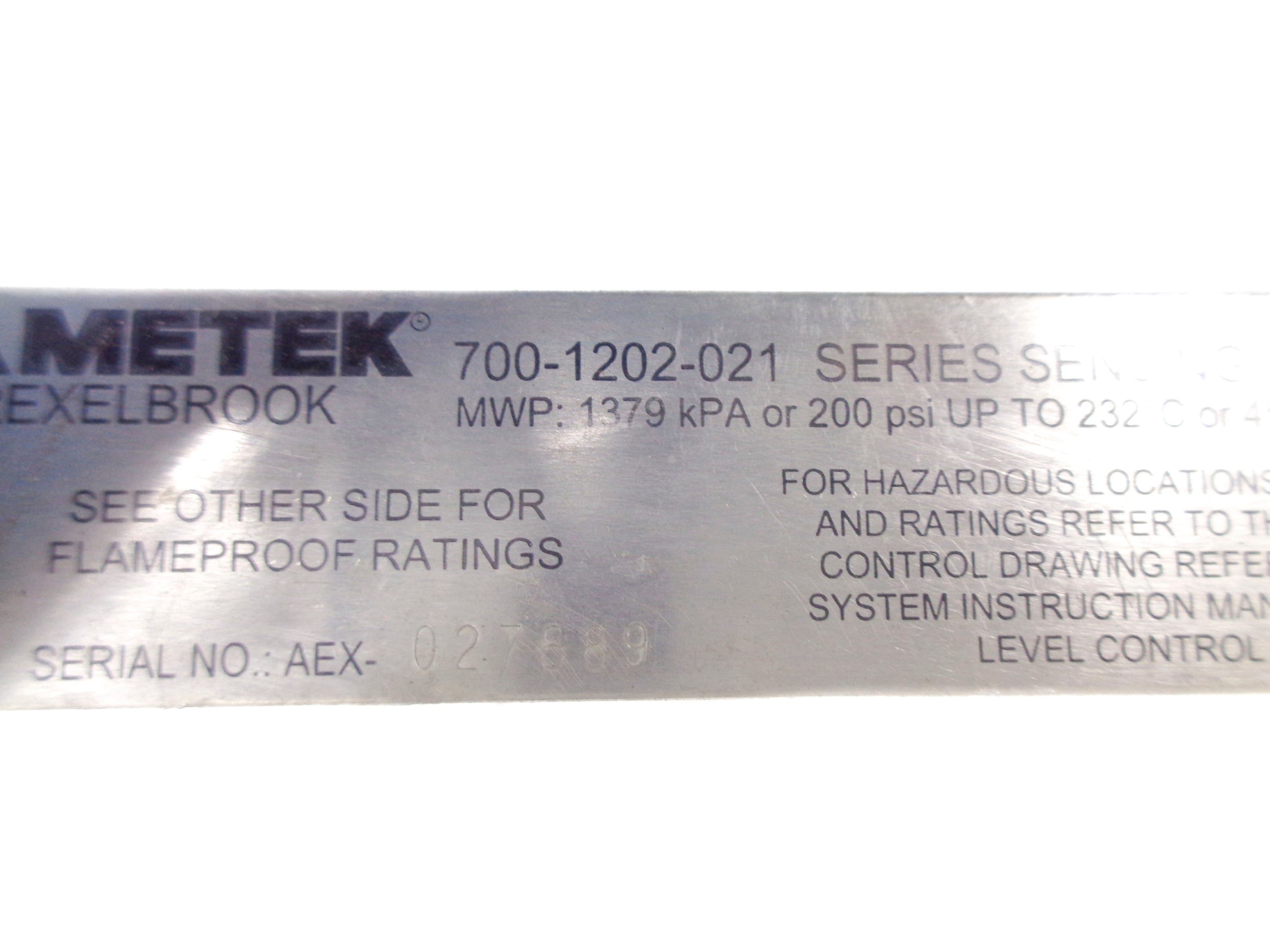 AMETEK DREXELBROOK 700-1202-021 NSNP