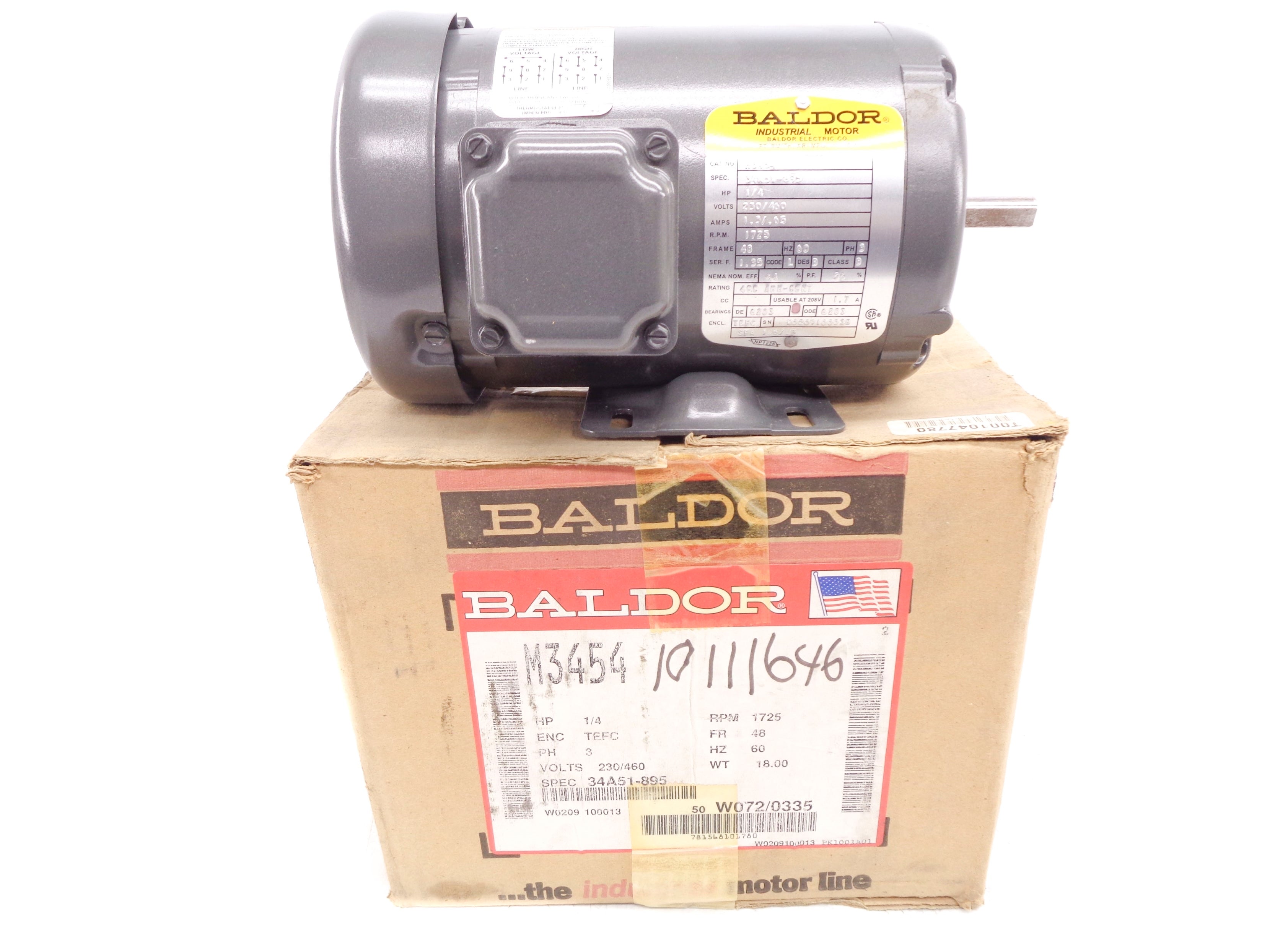 BALDOR M3454 NSMP