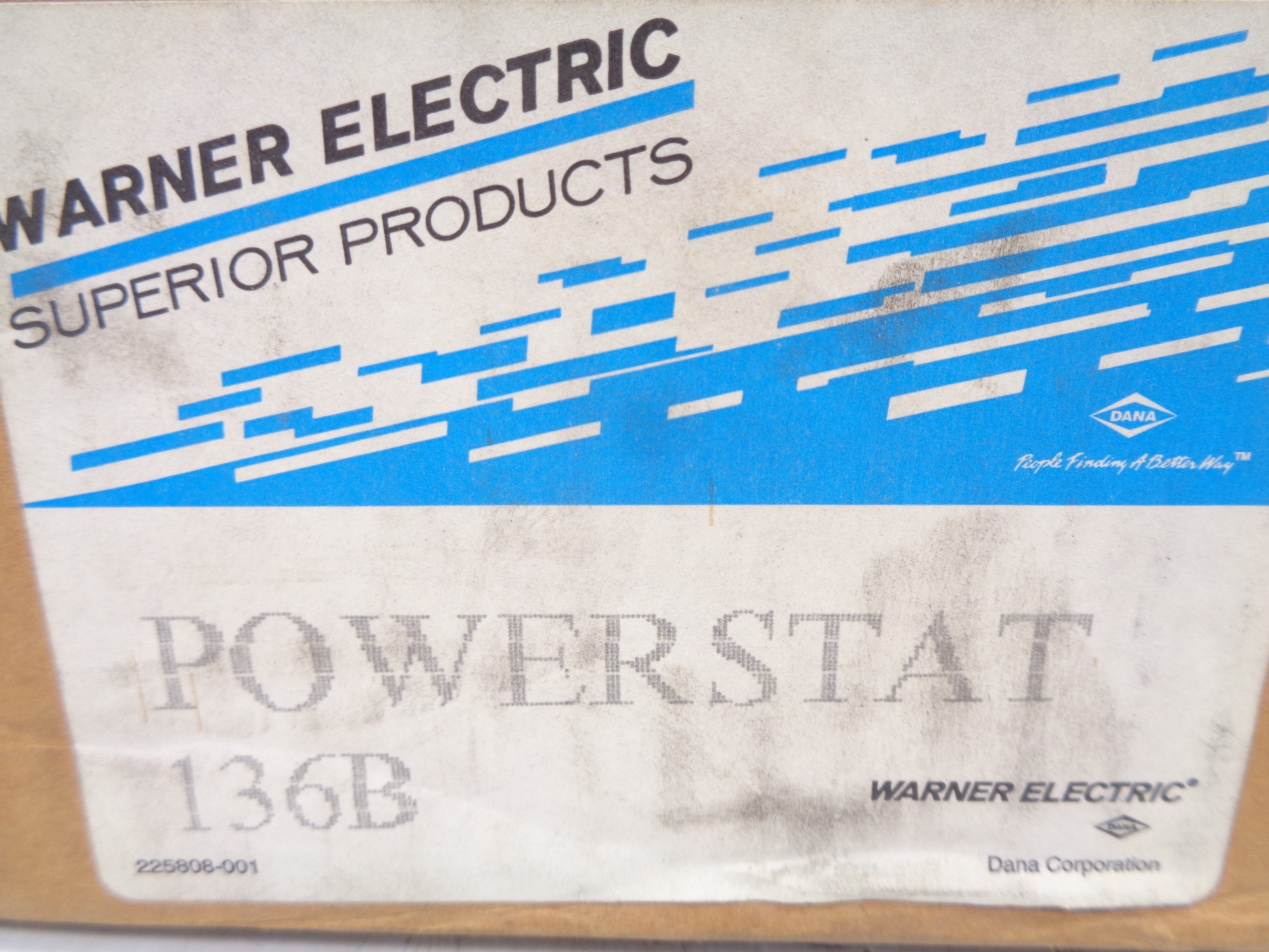WARNER ELECTRIC POWERSTAT 136B 0-100 NSMP