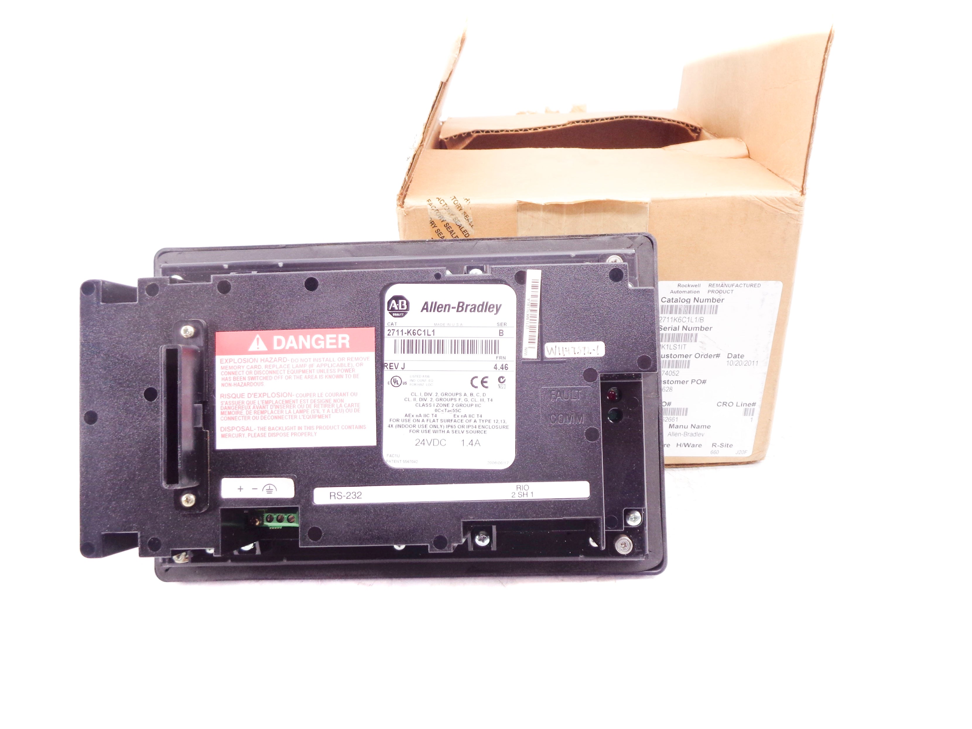 INDUSTRIAL SPARE PART 2711-K6C1L1 SER. B F/W 4.46 REMAN