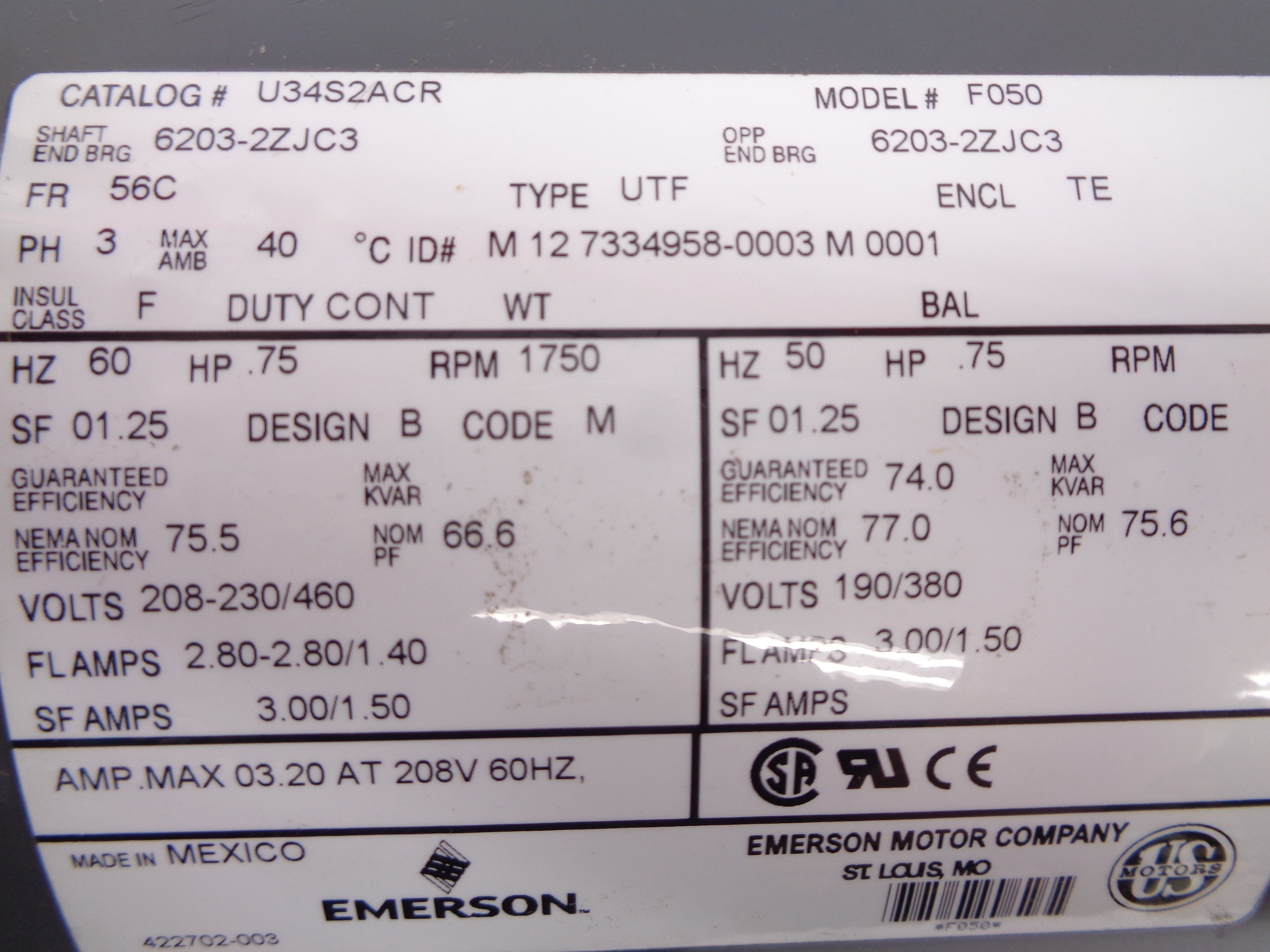 EMERSON U34S2ACR NSNP