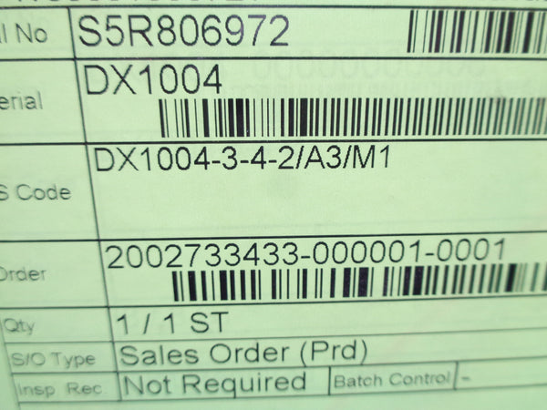 YOKOGAWA DX1004-3-4-2/A3/M1 NSMP