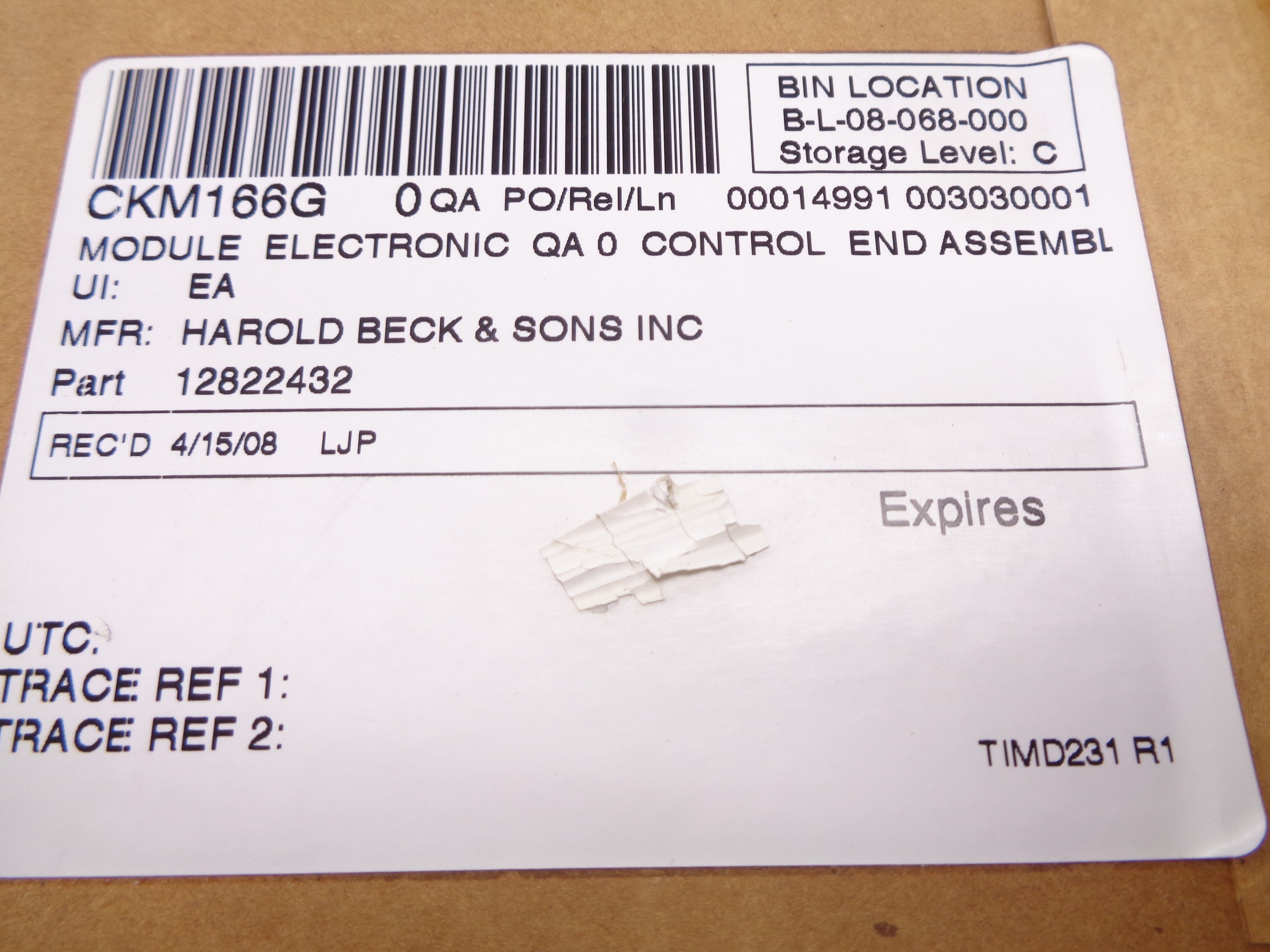 BECK 12822432 NSMP