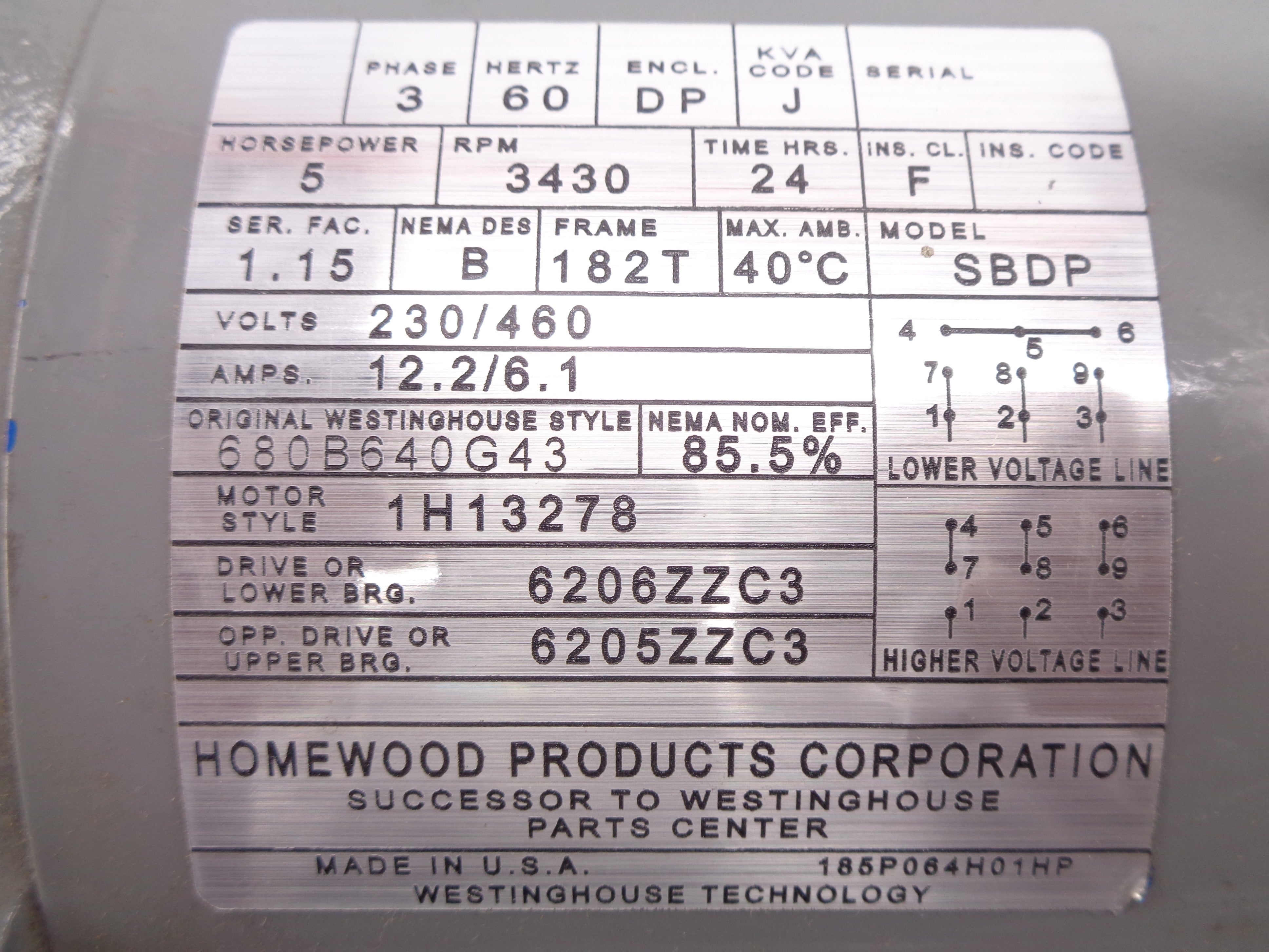 WESTINGHOUSE 680B640G43 SBDP NSNP