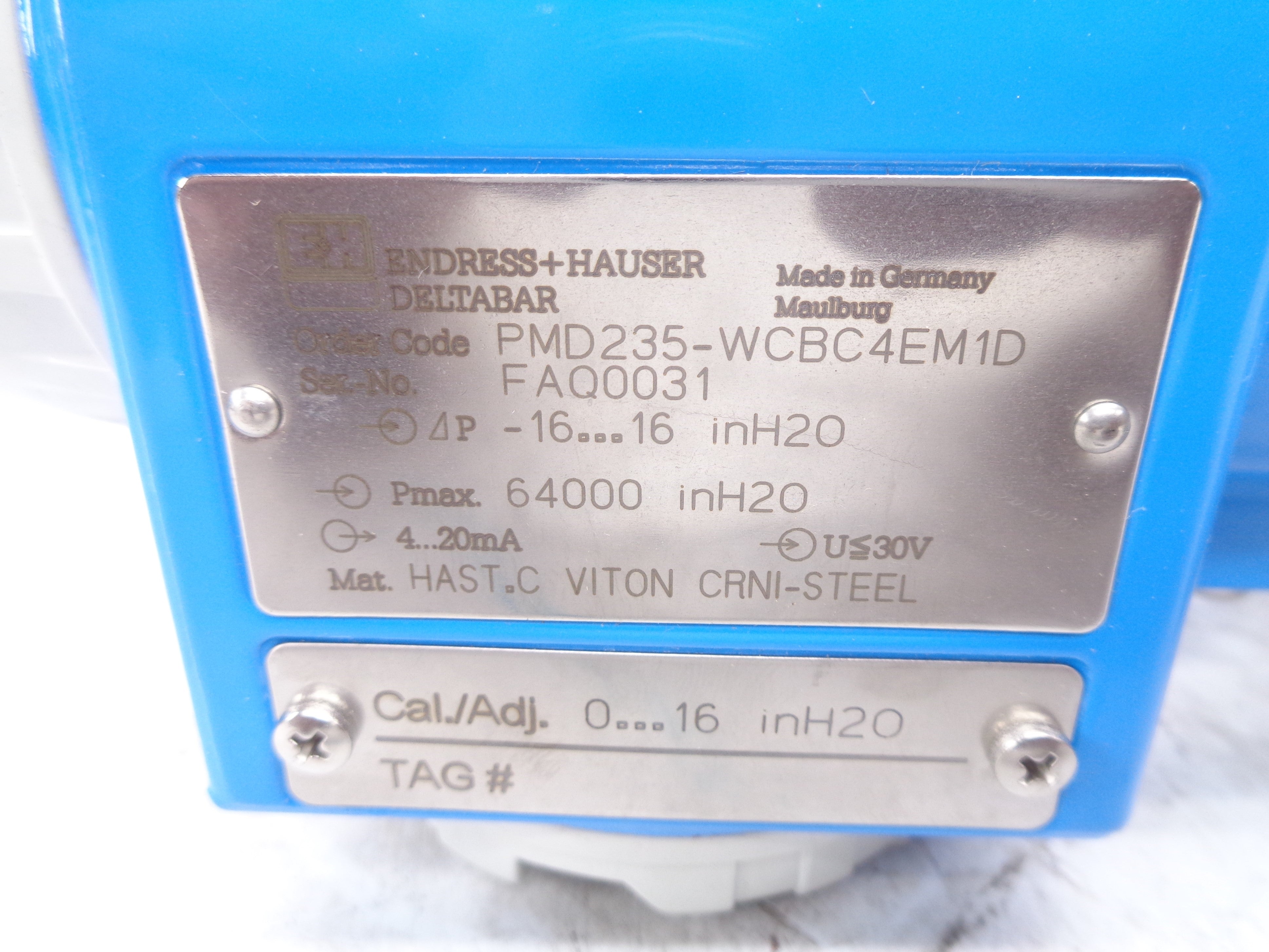 ENDRESS+HAUSER PMD235-WCBC4EM1D NSNP