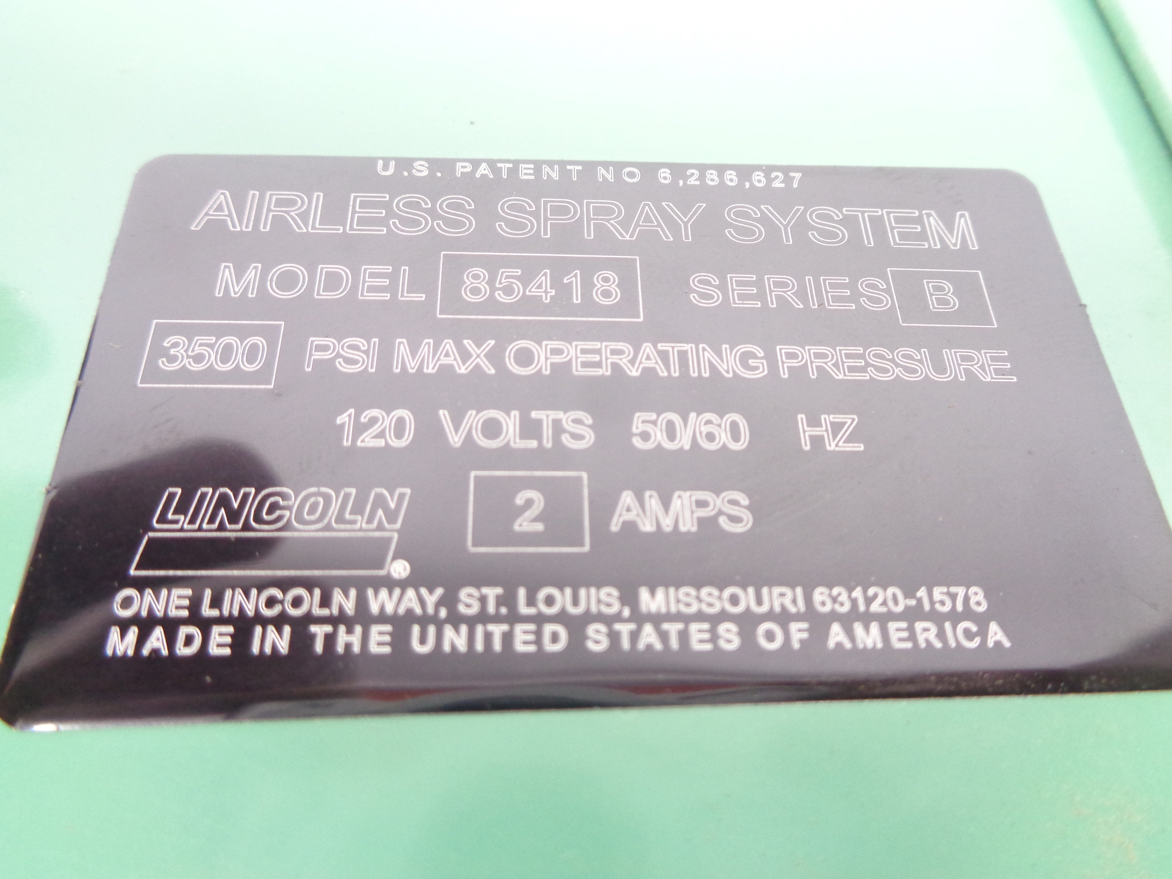 LINCOLN 85418 SER. B 3500PSI NSNP