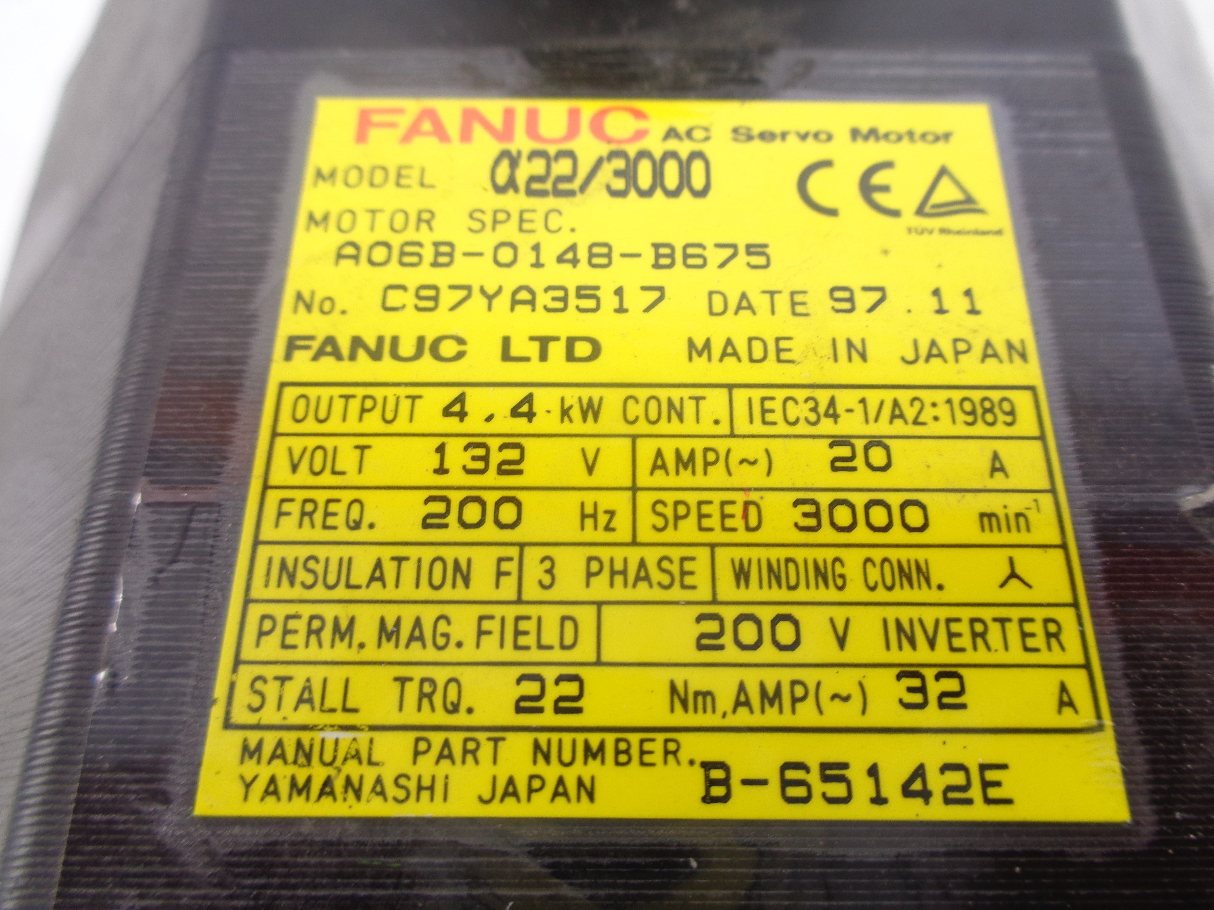 FANUC A06B-0148-B675 UNMP