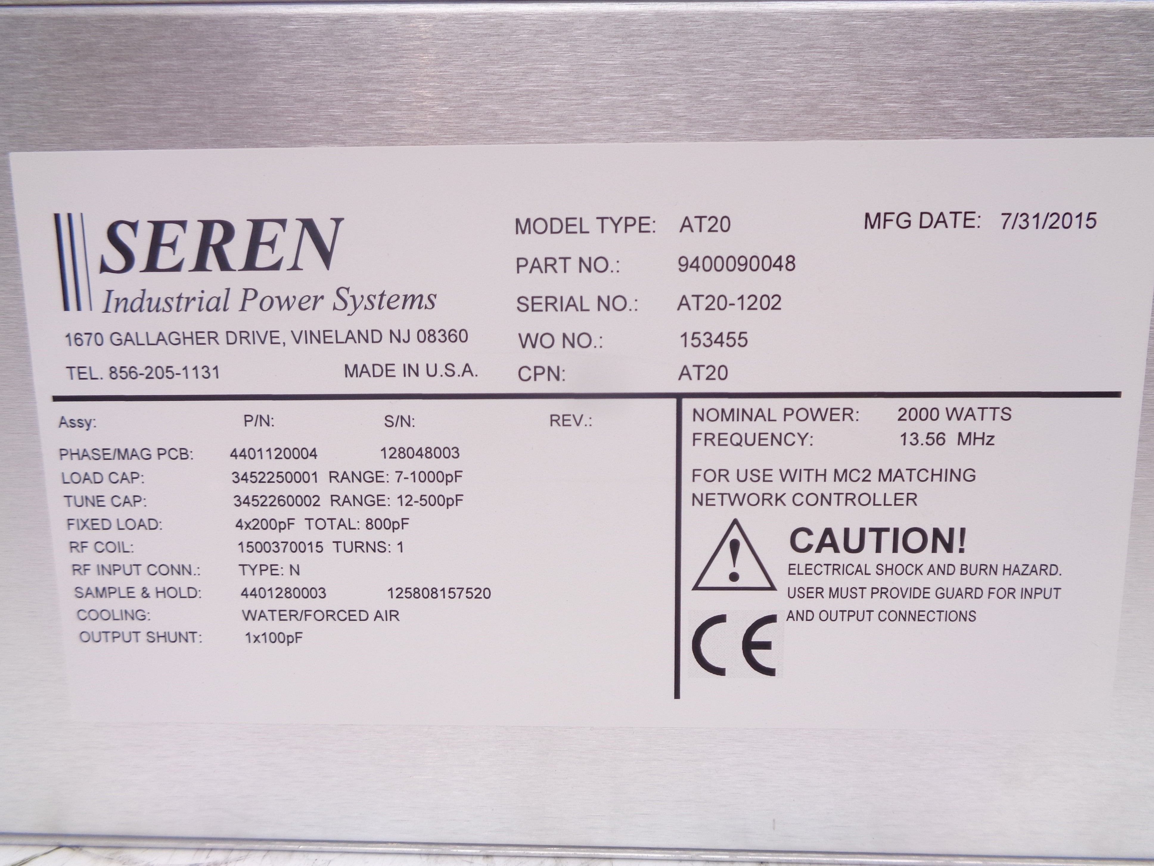 SEREN AT20 9400090048 NSNP