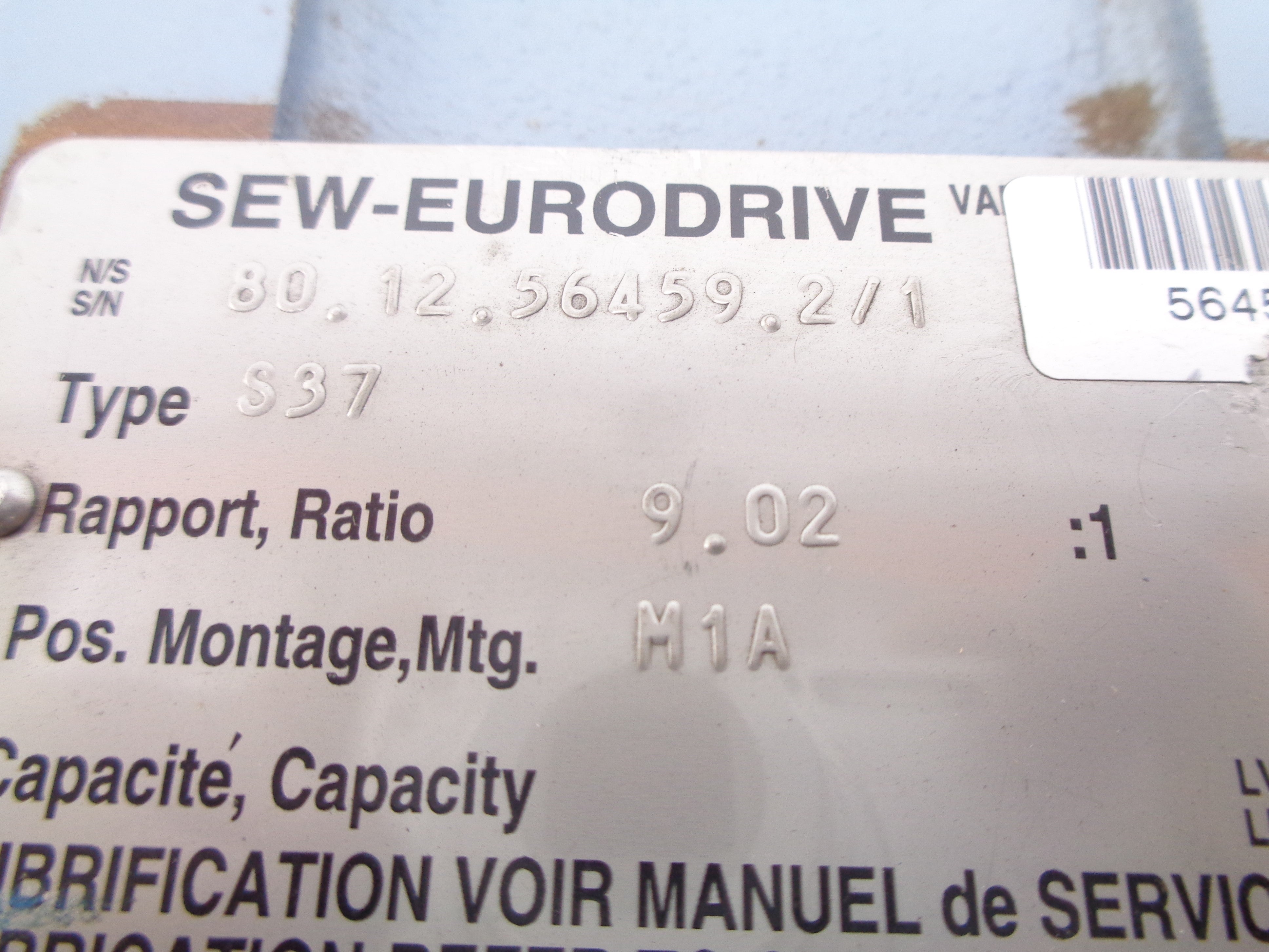SEW-EURODRIVE S37DT80K4 NSNP