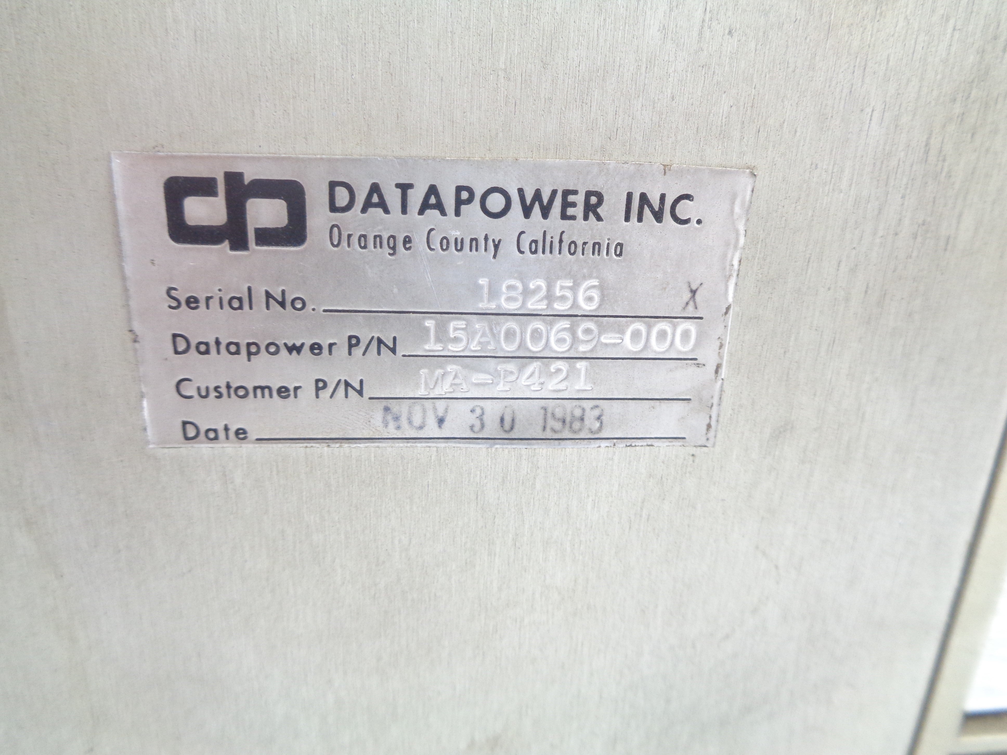DATAPOWER 15A0069-000 (AS PICTURED) UNMP