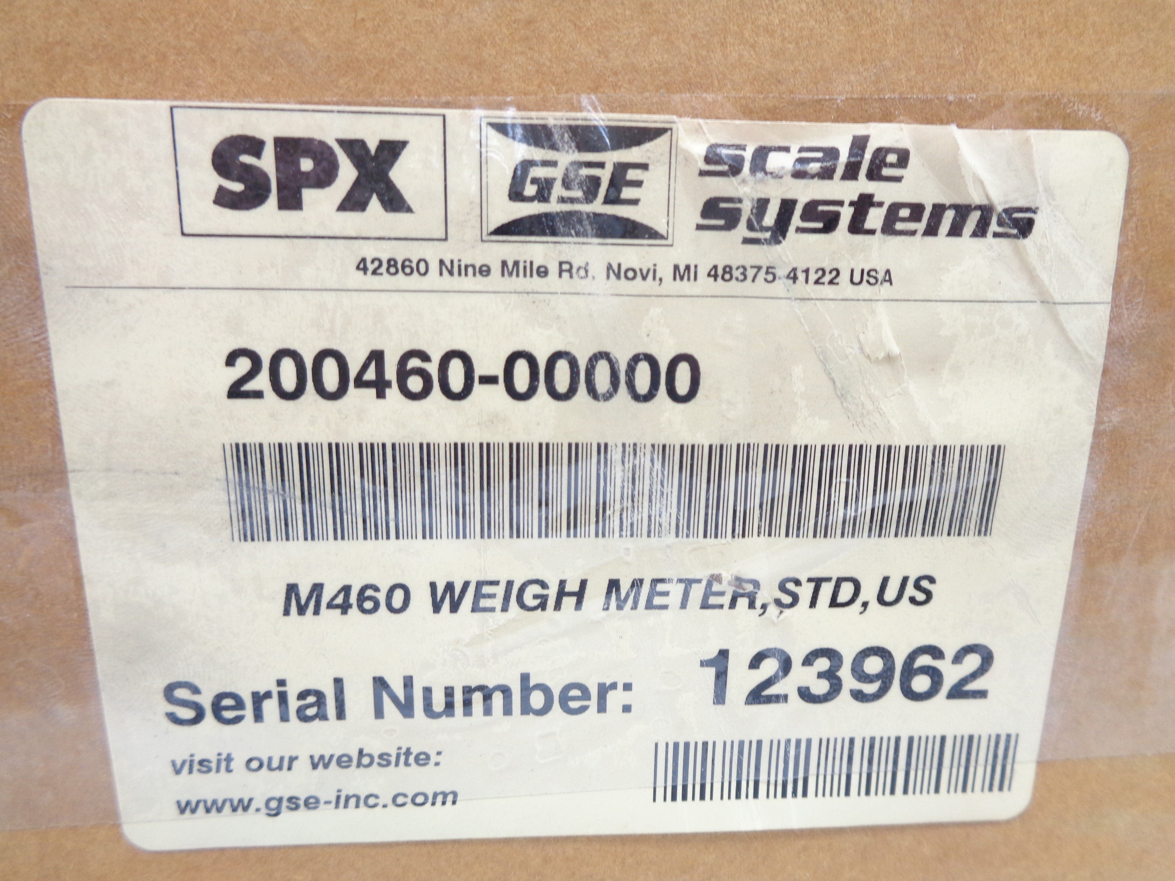 GSE SCALE SYSTEMS 200460-00000 NSMP