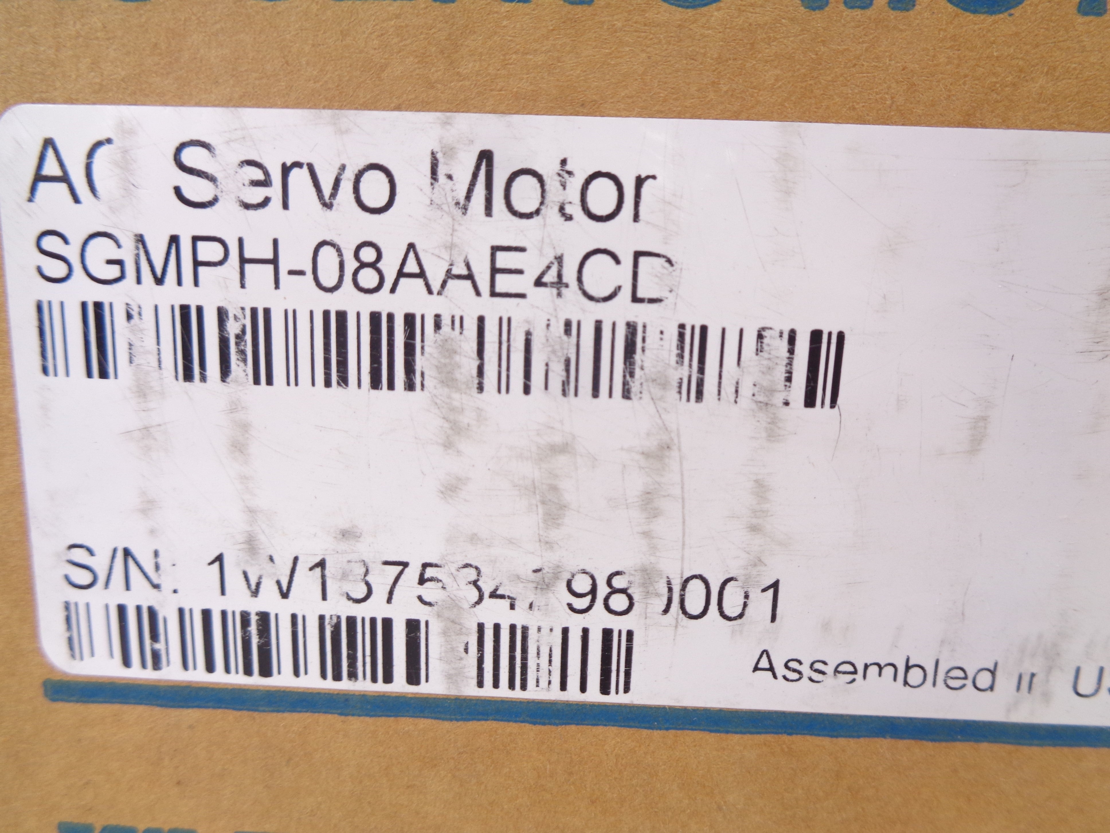 YASKAWA SGMPH-08AAE4CD NSMP