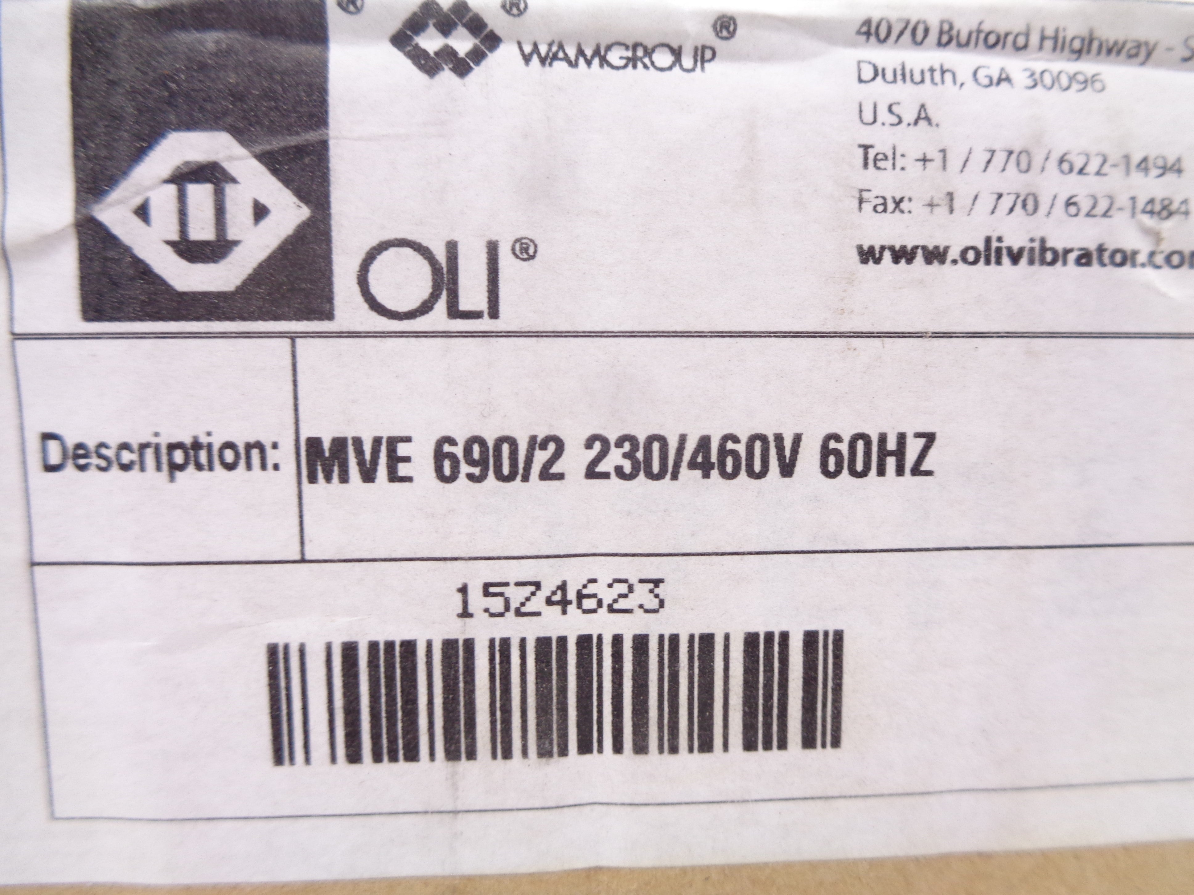 DECA VIBRATOR INDUSTRIES MVE690/2 NSMP