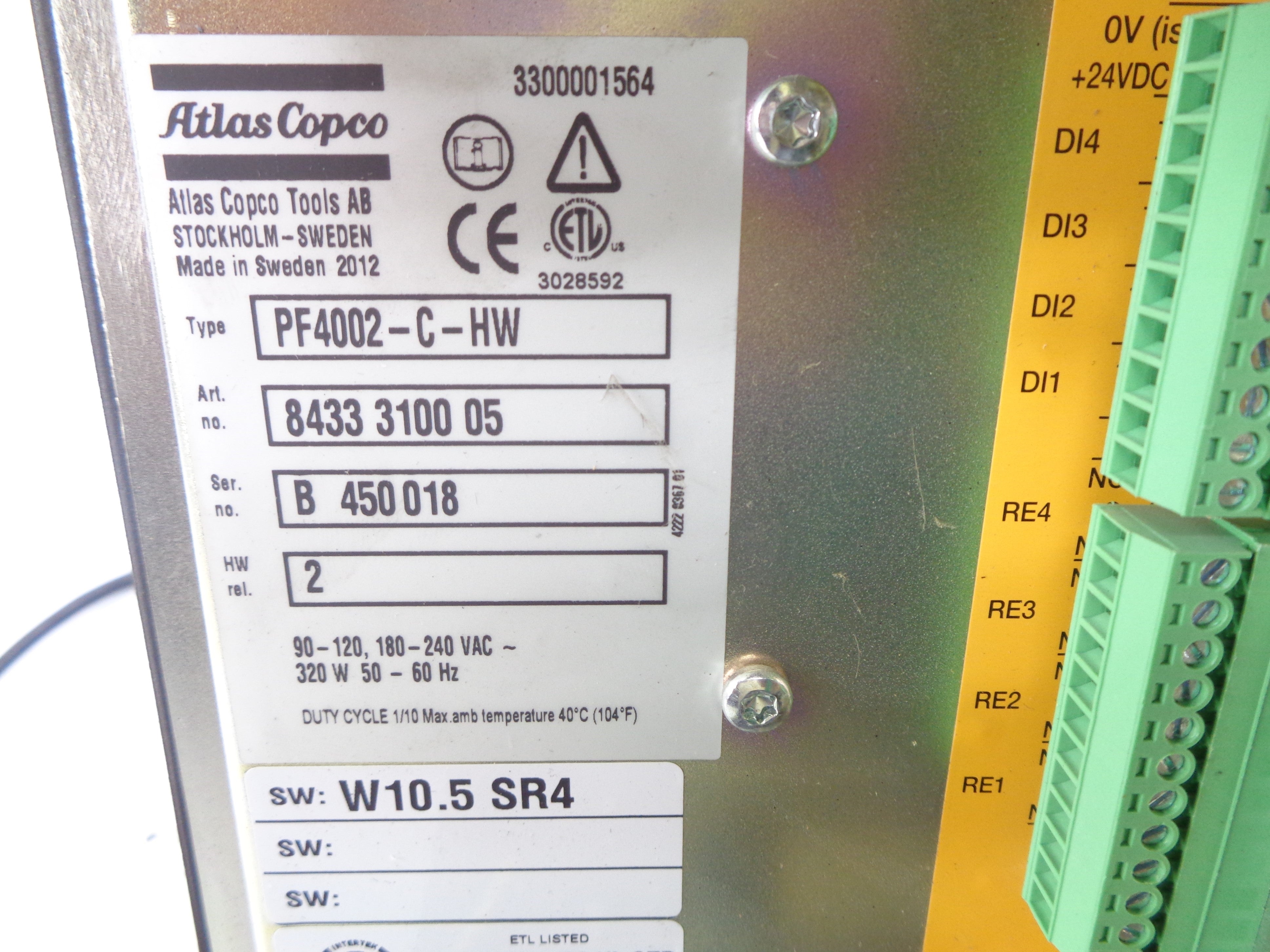 ATLAS COPCO PF4002-C-HW UNMP