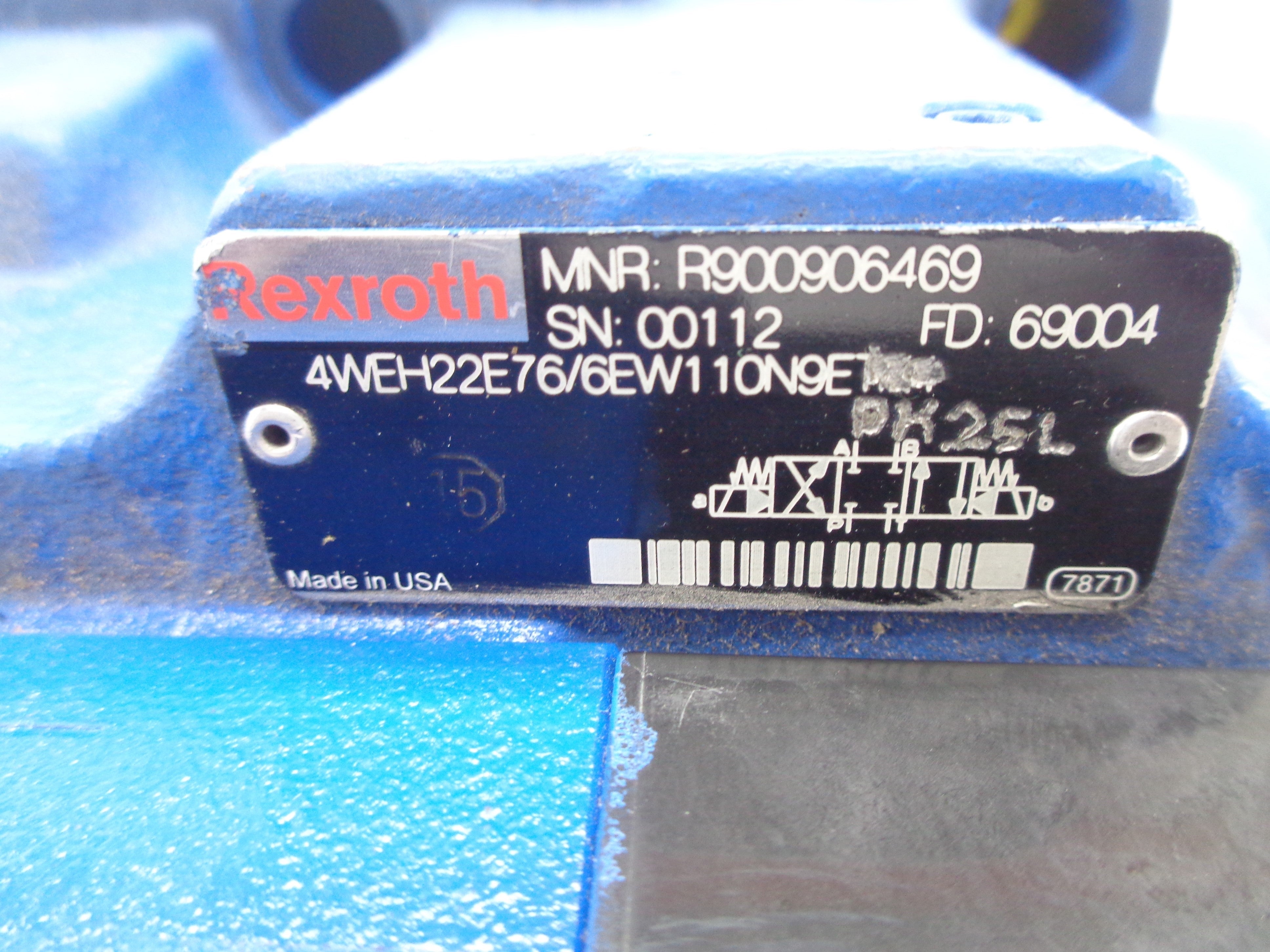 REXROTH 4WEH22E76/6EW110N9EDK25L R900906469 120V UNMP