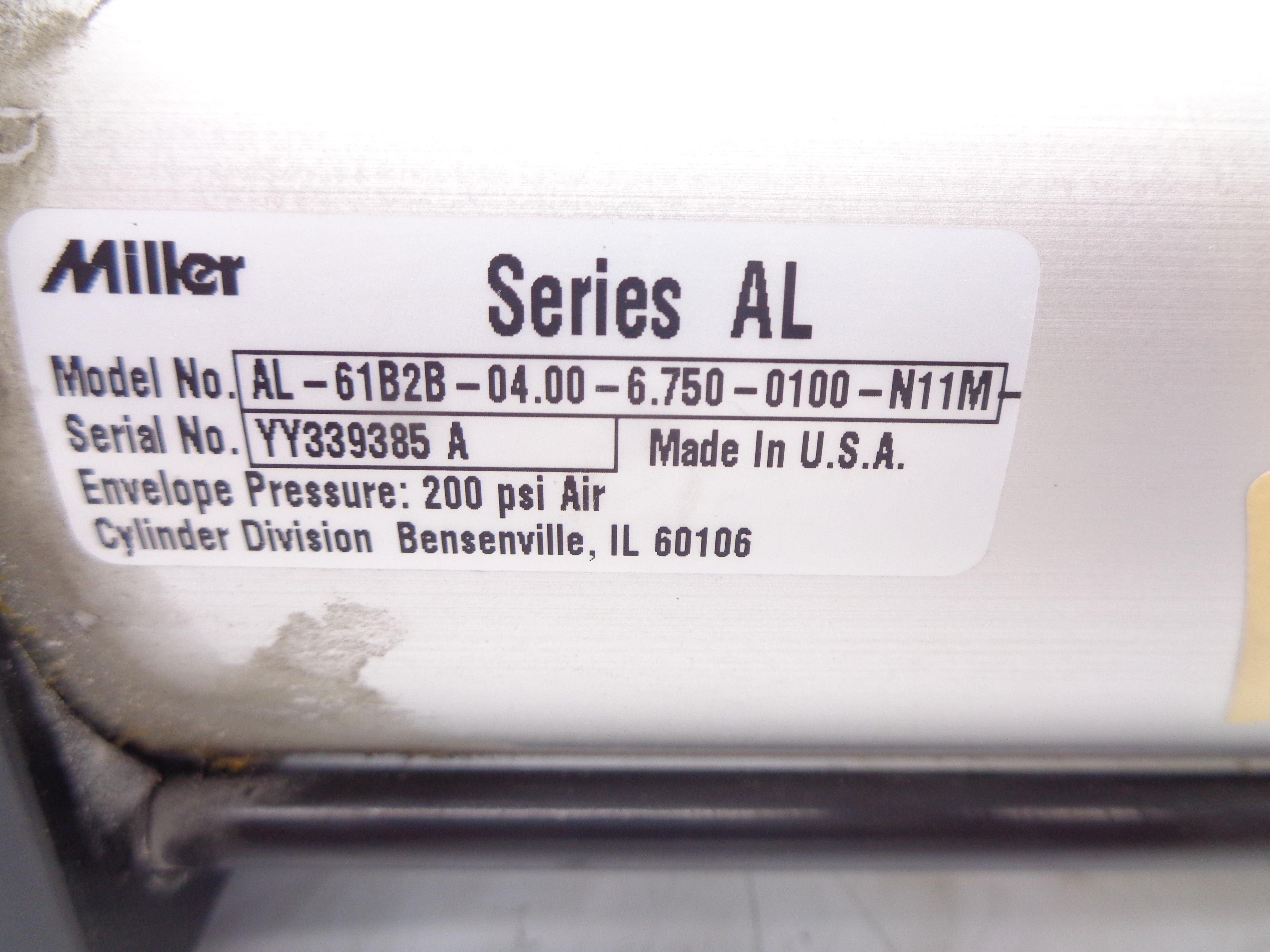 MILLER AL-61B2B-04.00-6.750-0100-N11M 200PSI NSNP