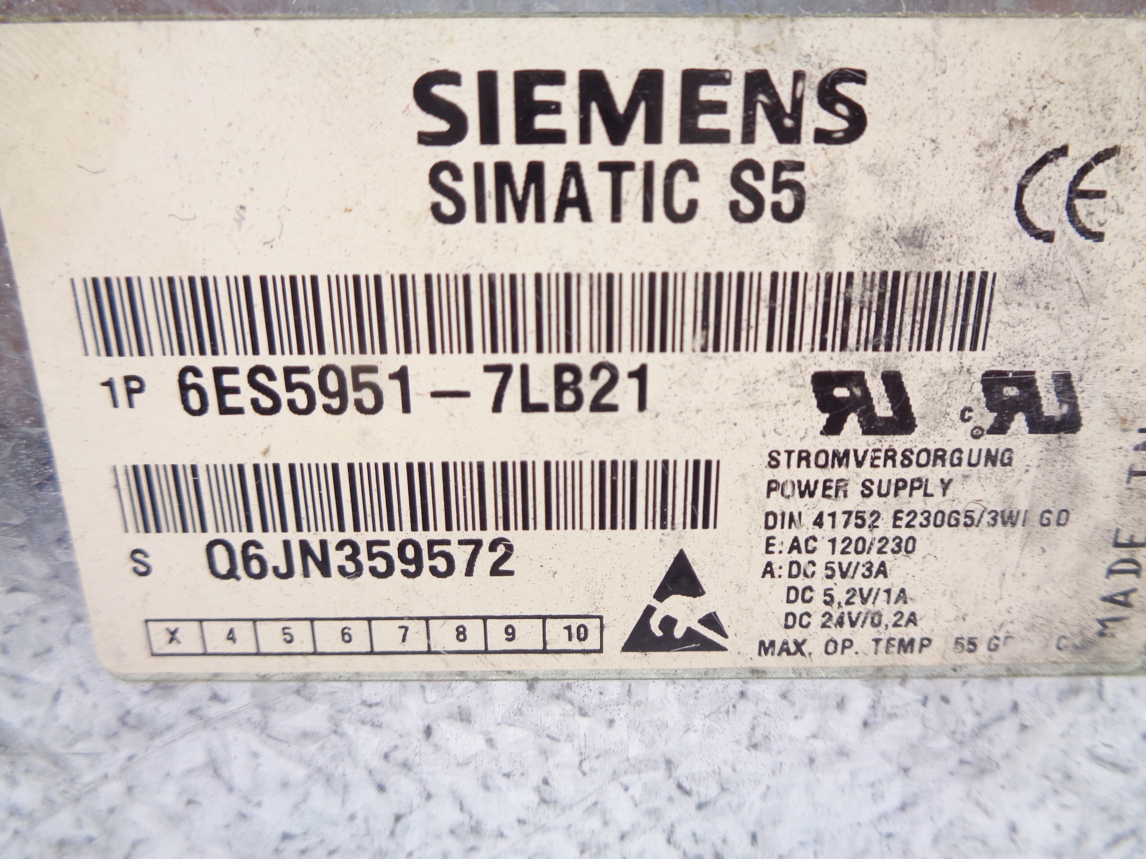 SIEMENS 6ES5951-7LB21 UNMP