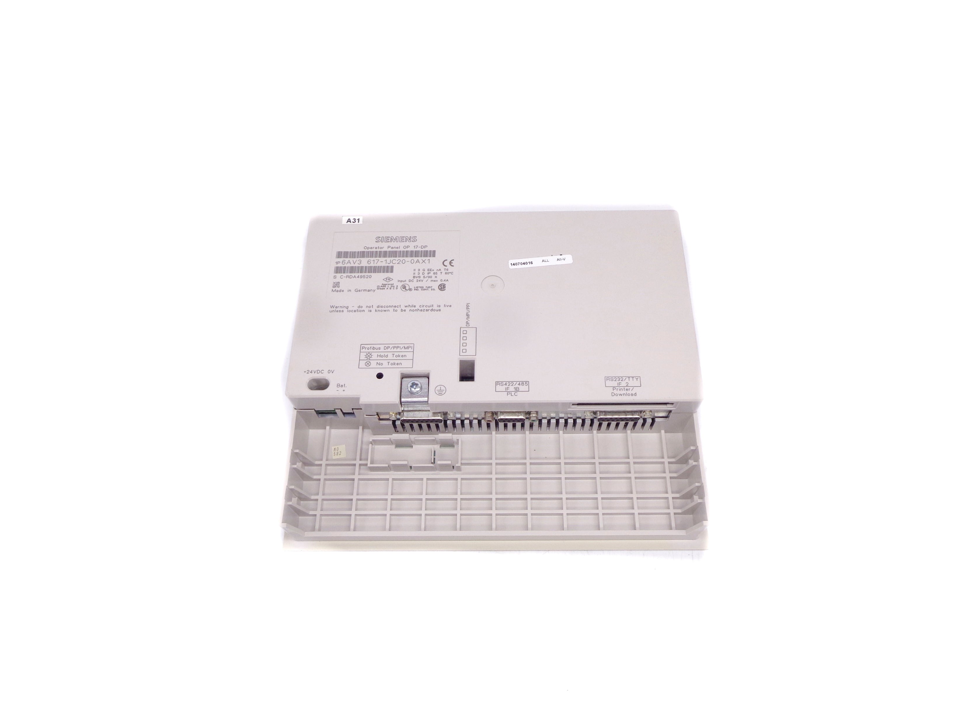 SIEMENS 6AV3617-1JC20-0AX1 24VDC 0.4A NSNP