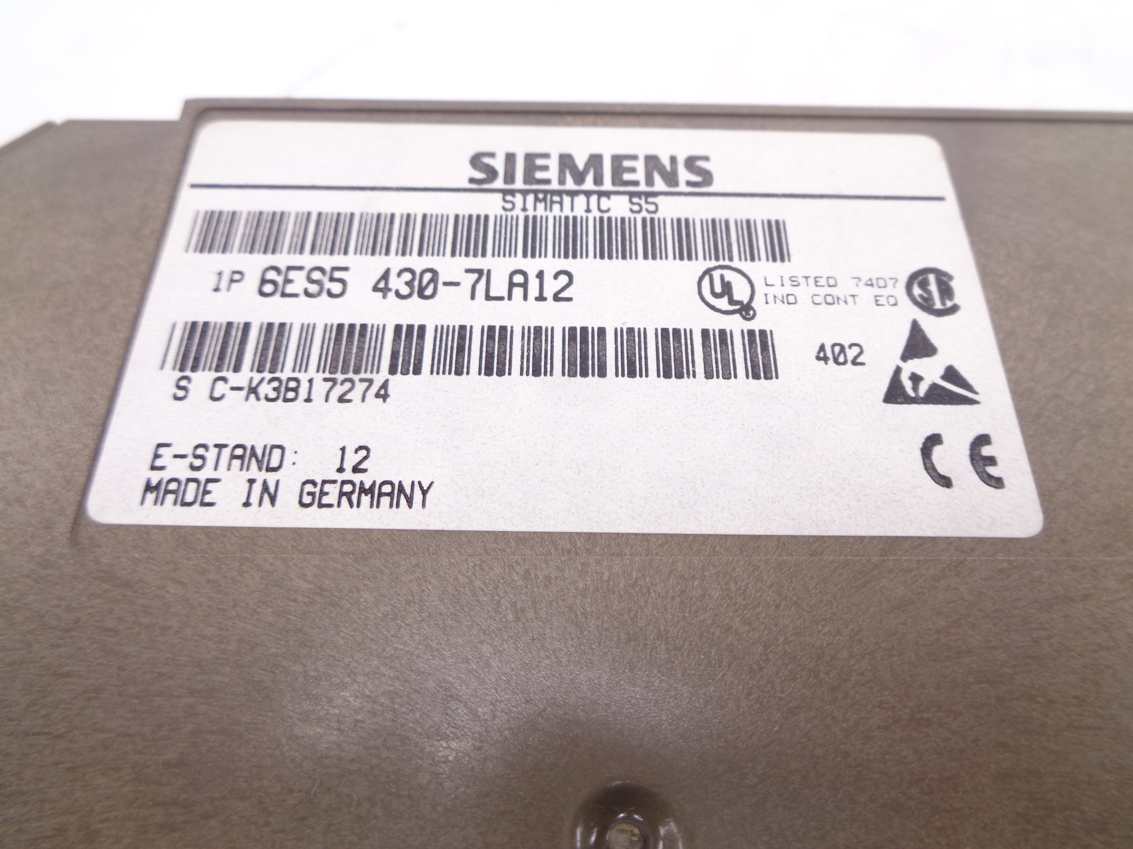 SIEMENS 6ES5430-7LA12 UNMP