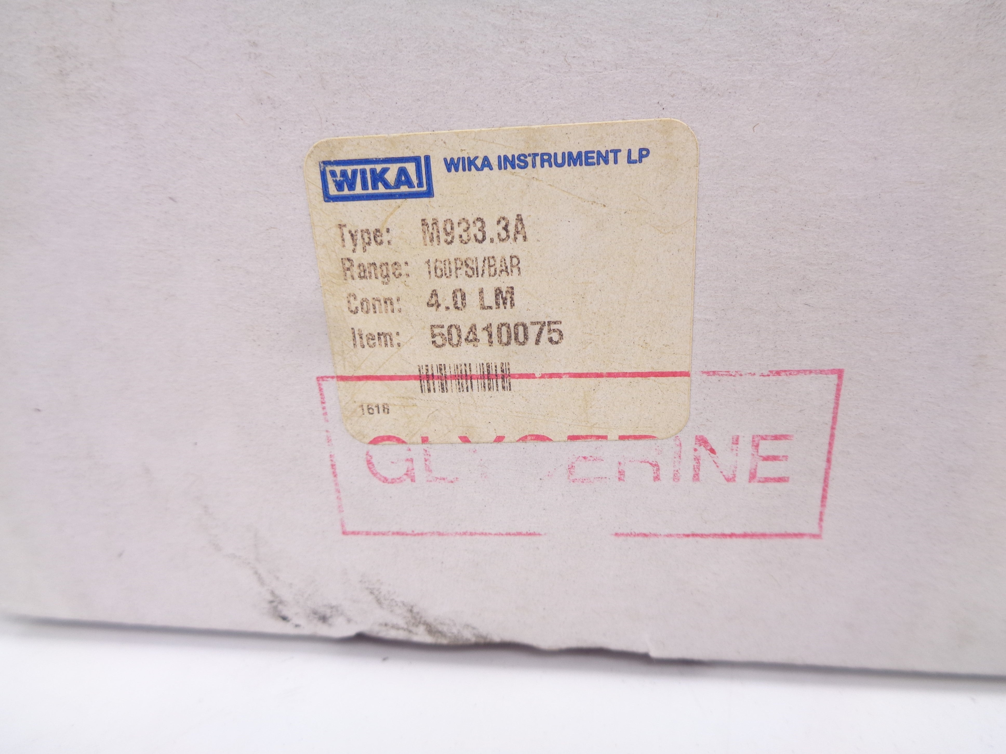 WIKA 50410075 0-160PSI NSMP