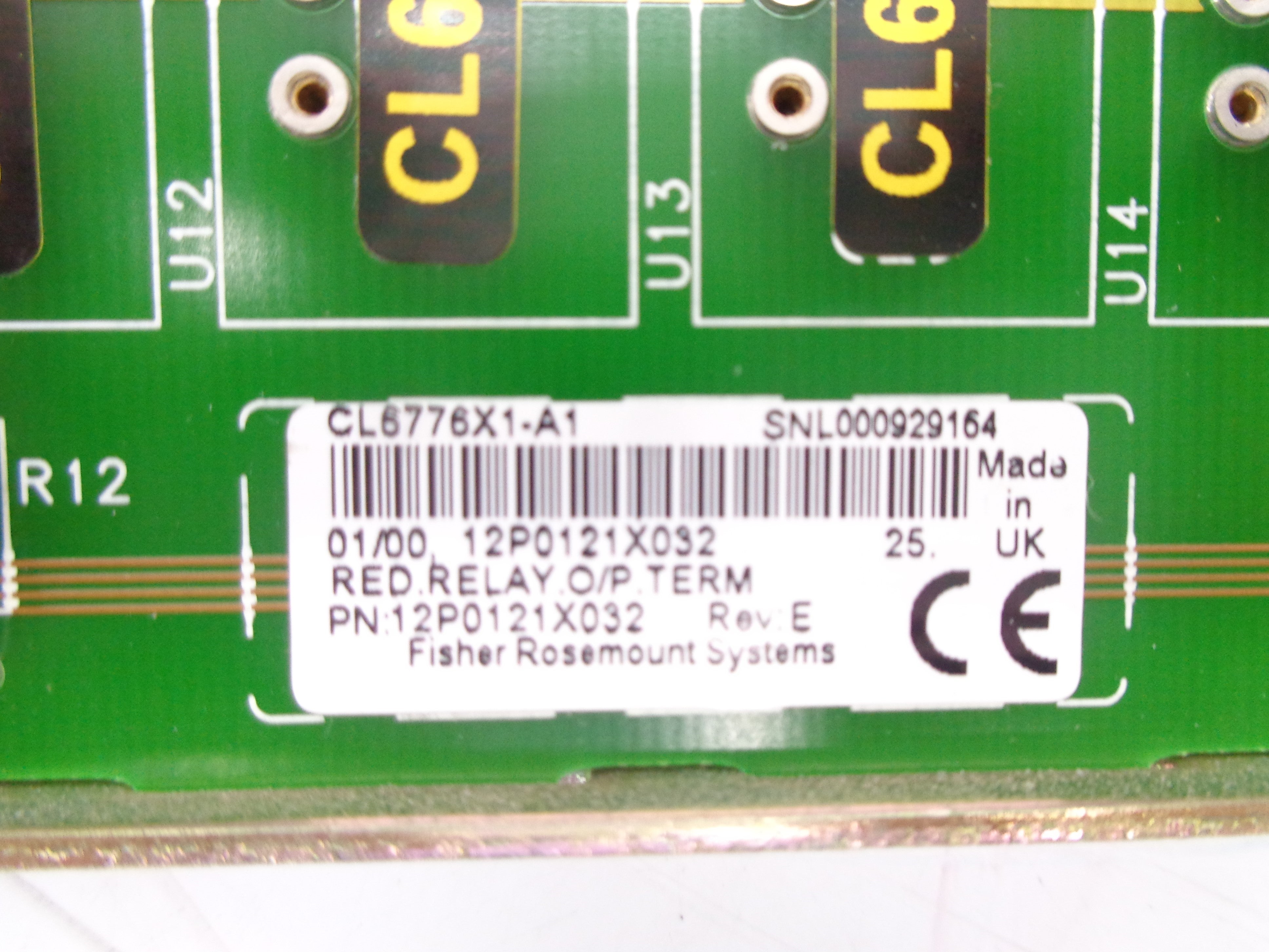 FISHER ROSEMOUNT CL6776X1-A1 12P0121X032 REV. E UNMP