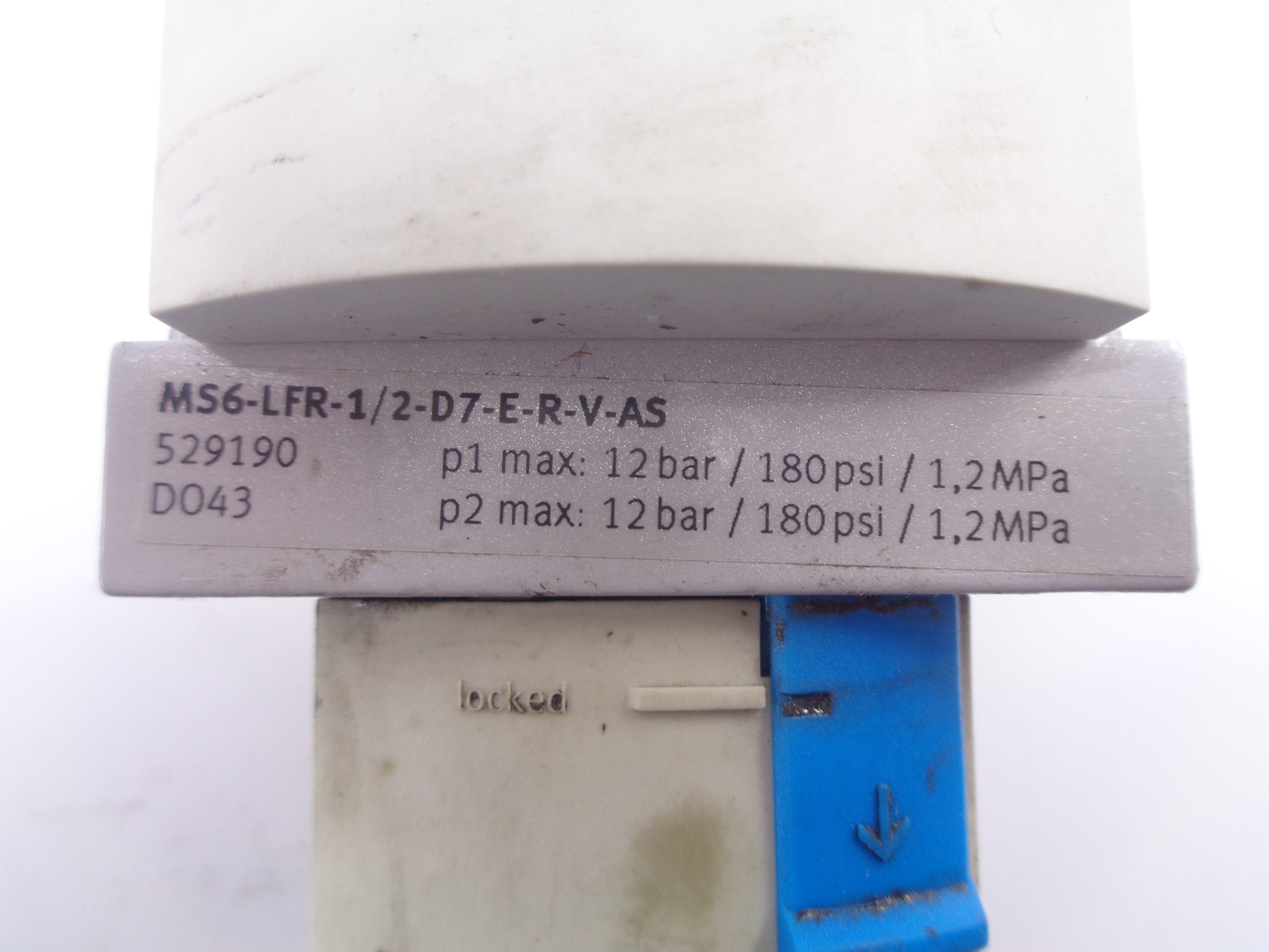 FESTO MS6-LFR-1/2-D7-E-R-V-AS 529190 180PSI UNMP
