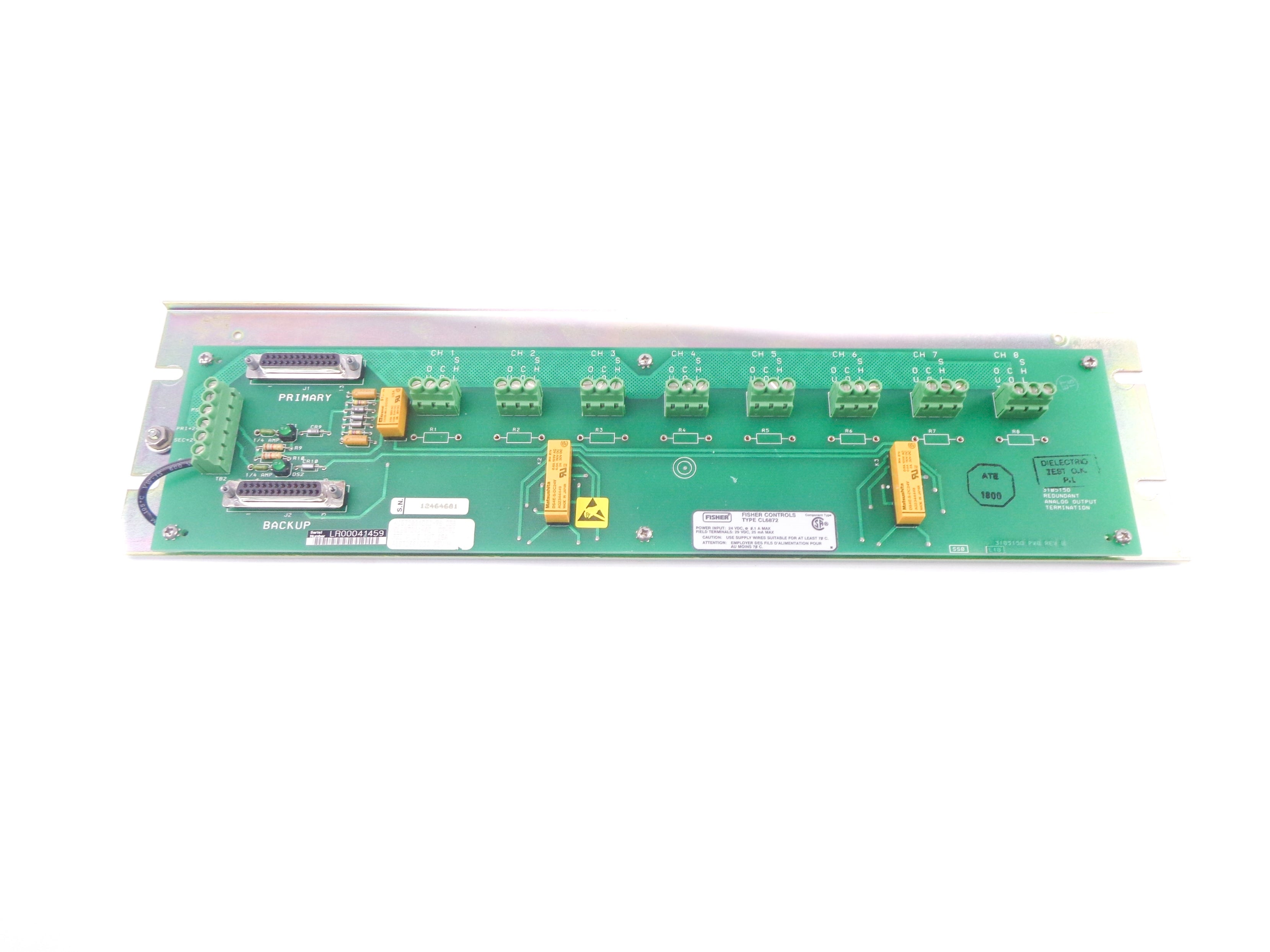 FISHER ROSEMOUNT CL6872X1-A2 UNMP