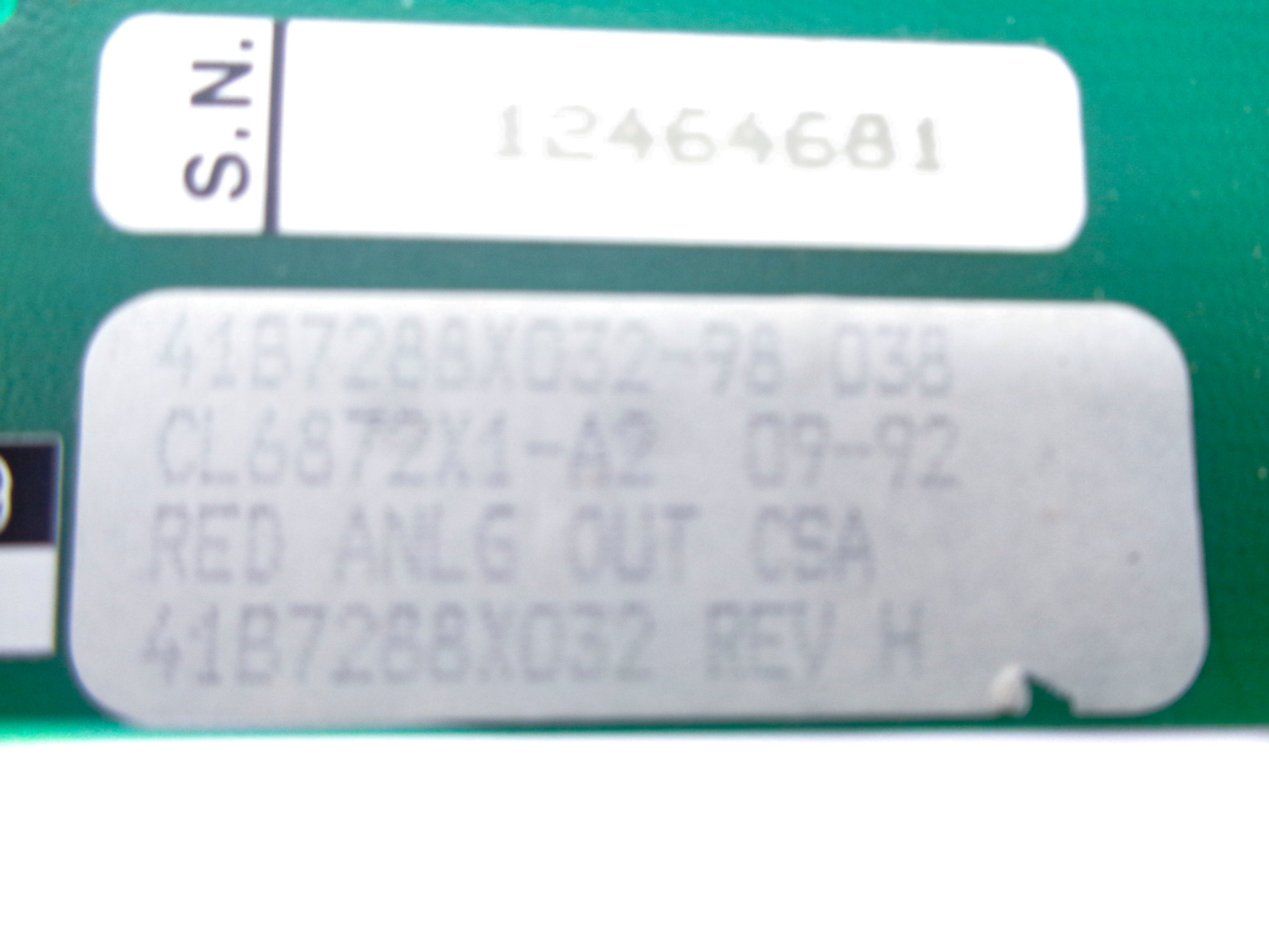 FISHER ROSEMOUNT CL6872X1-A2 UNMP