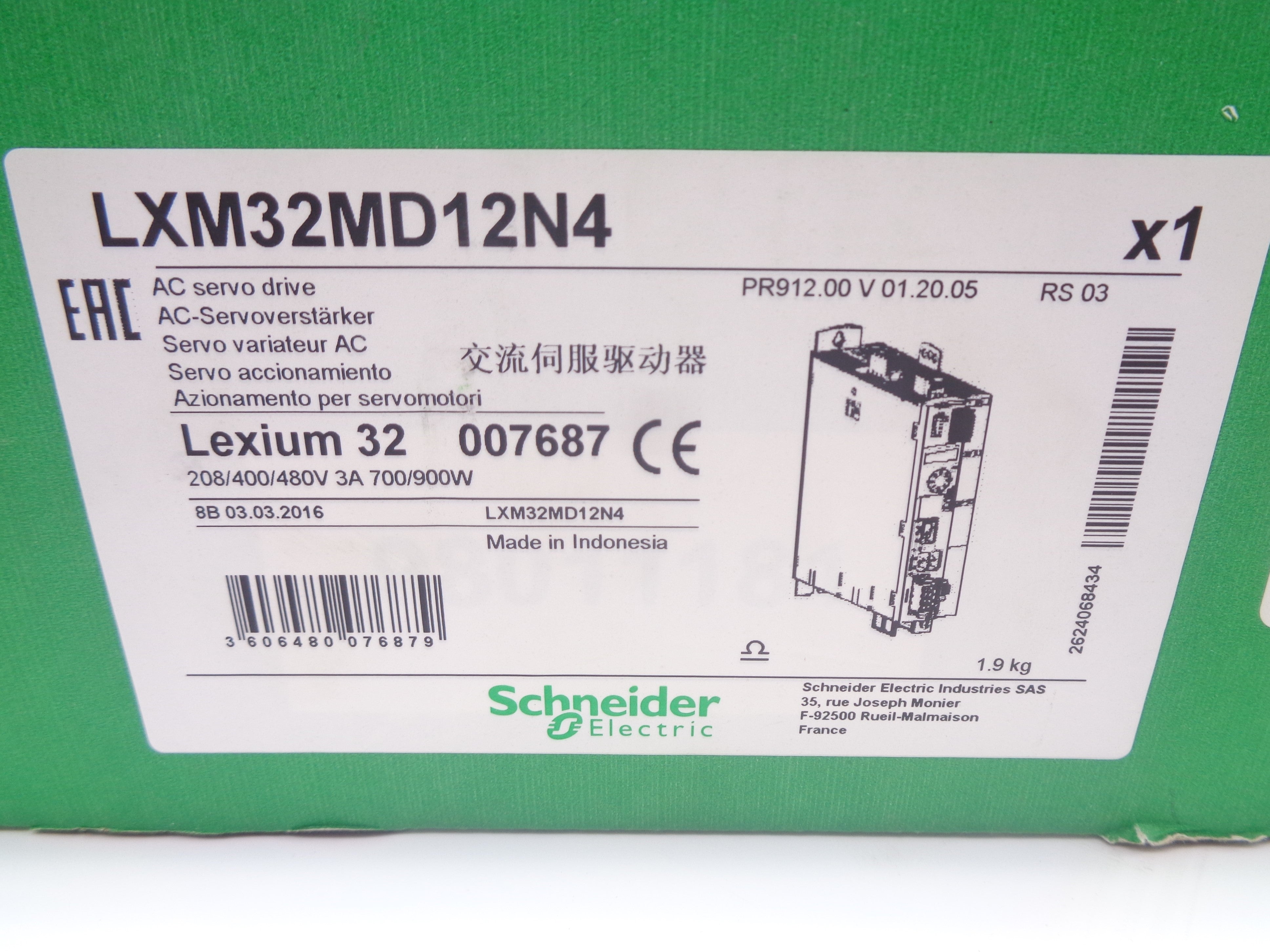 SCHNEIDER ELECTRIC LXM32MD12N4 NSMP