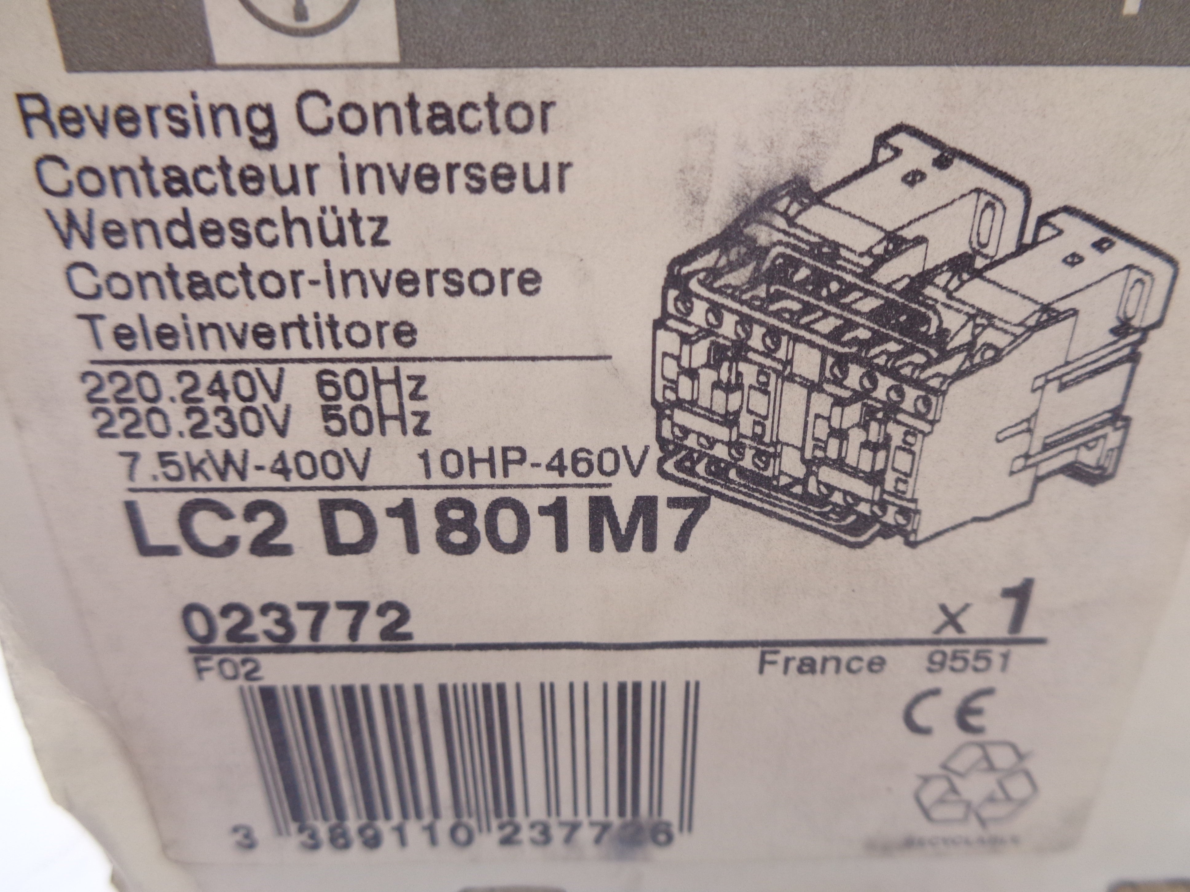 TELEMECANIQUE LC2D1801M7 220-240V NSMP