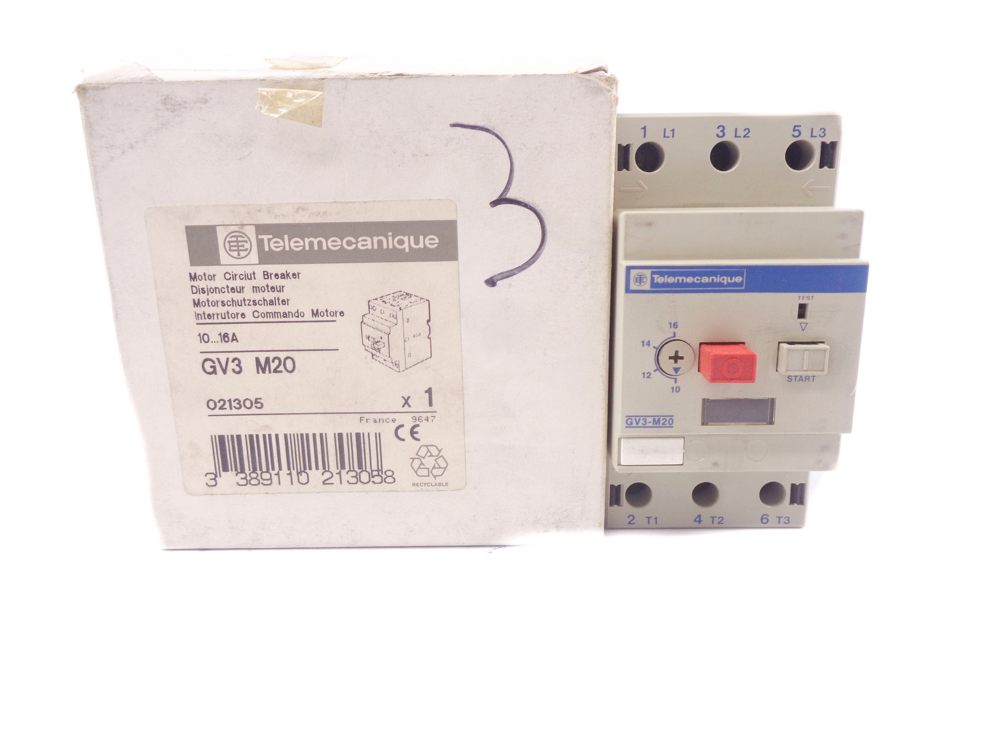 TELEMECANIQUE GV3M20 10-16A NSMP