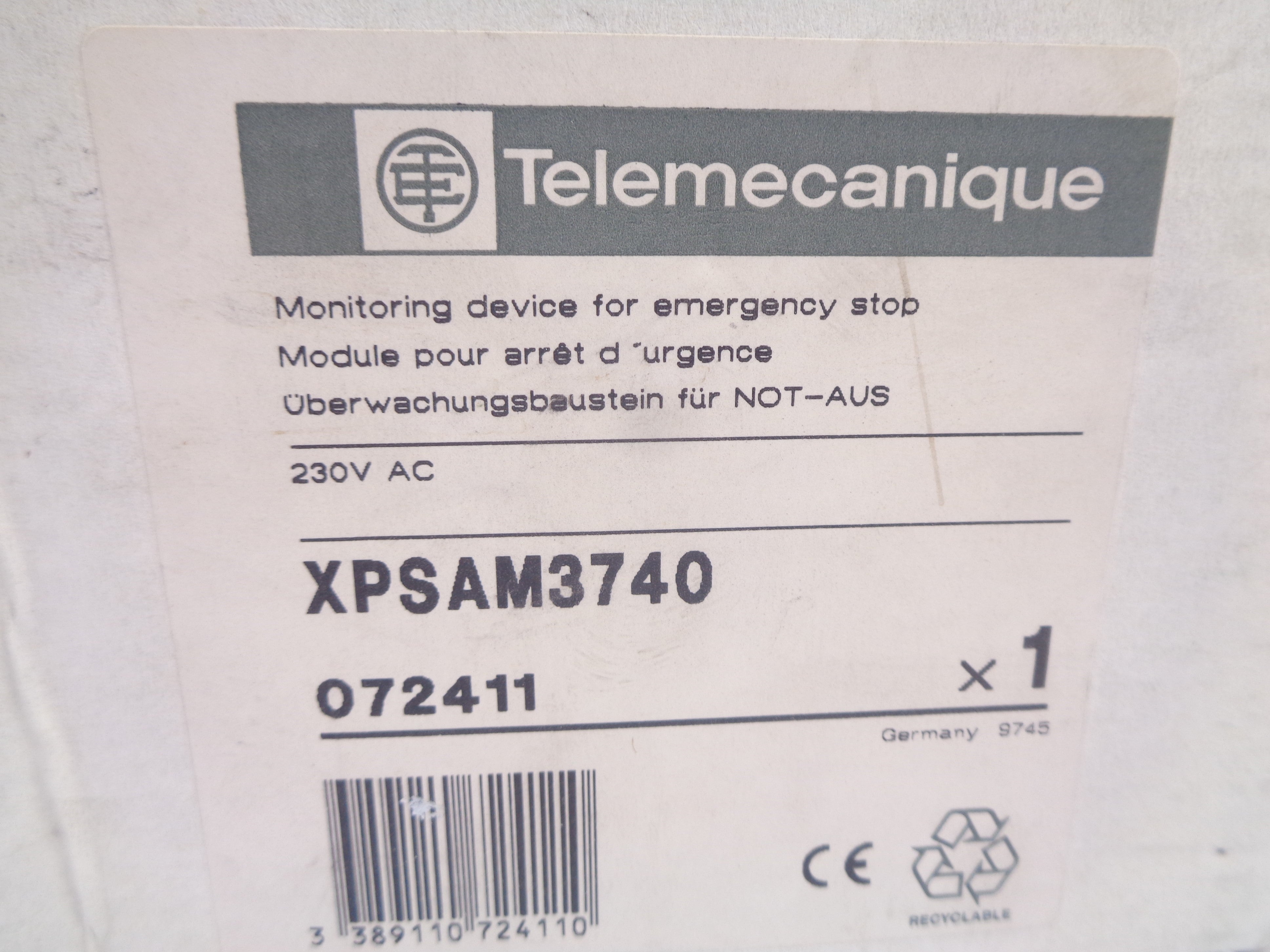 TELEMECANIQUE XPSAM3740 230V 15A NSMP