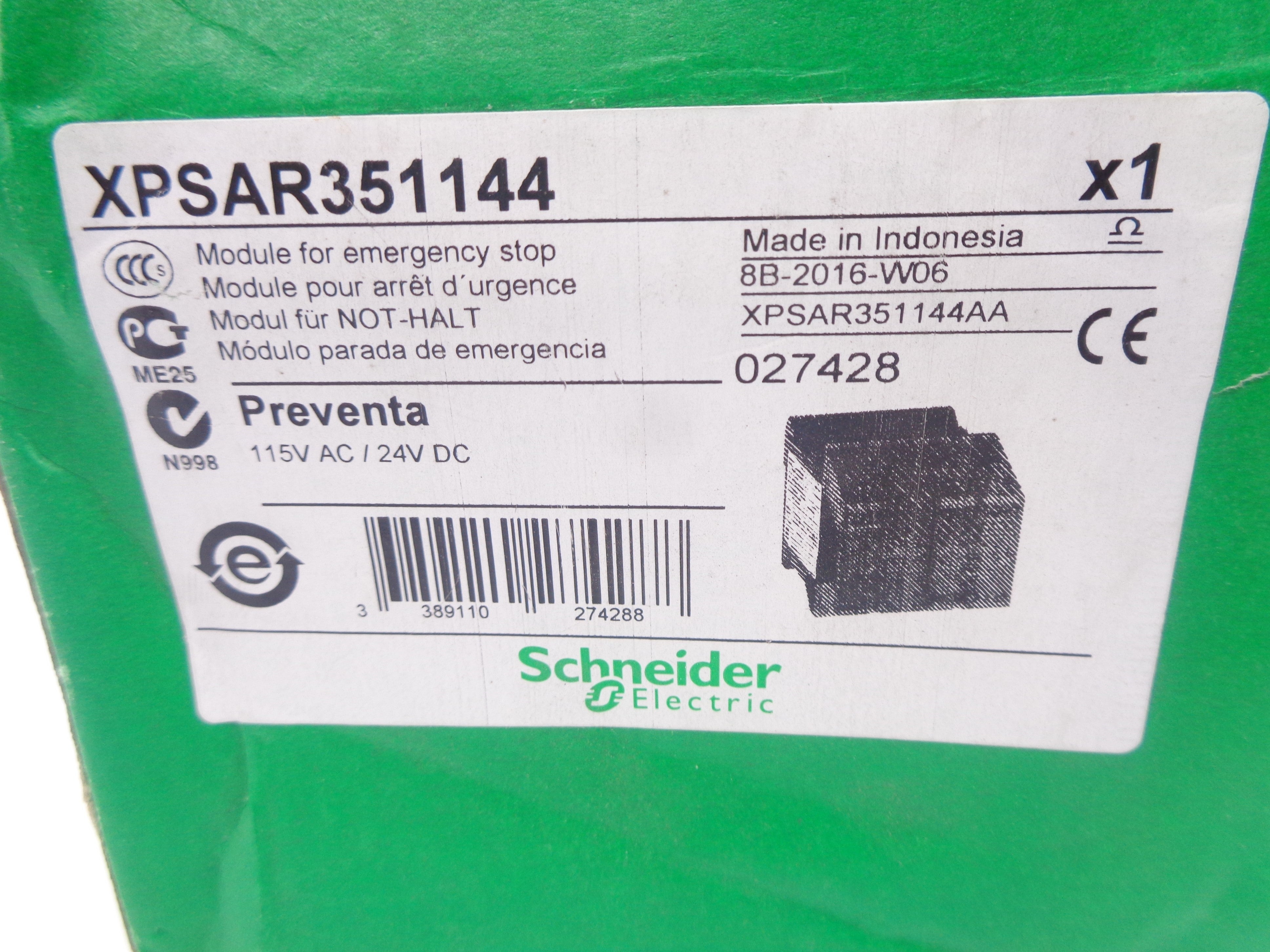SCHNEIDER ELECTRIC XPSAR351144 230V NSMP