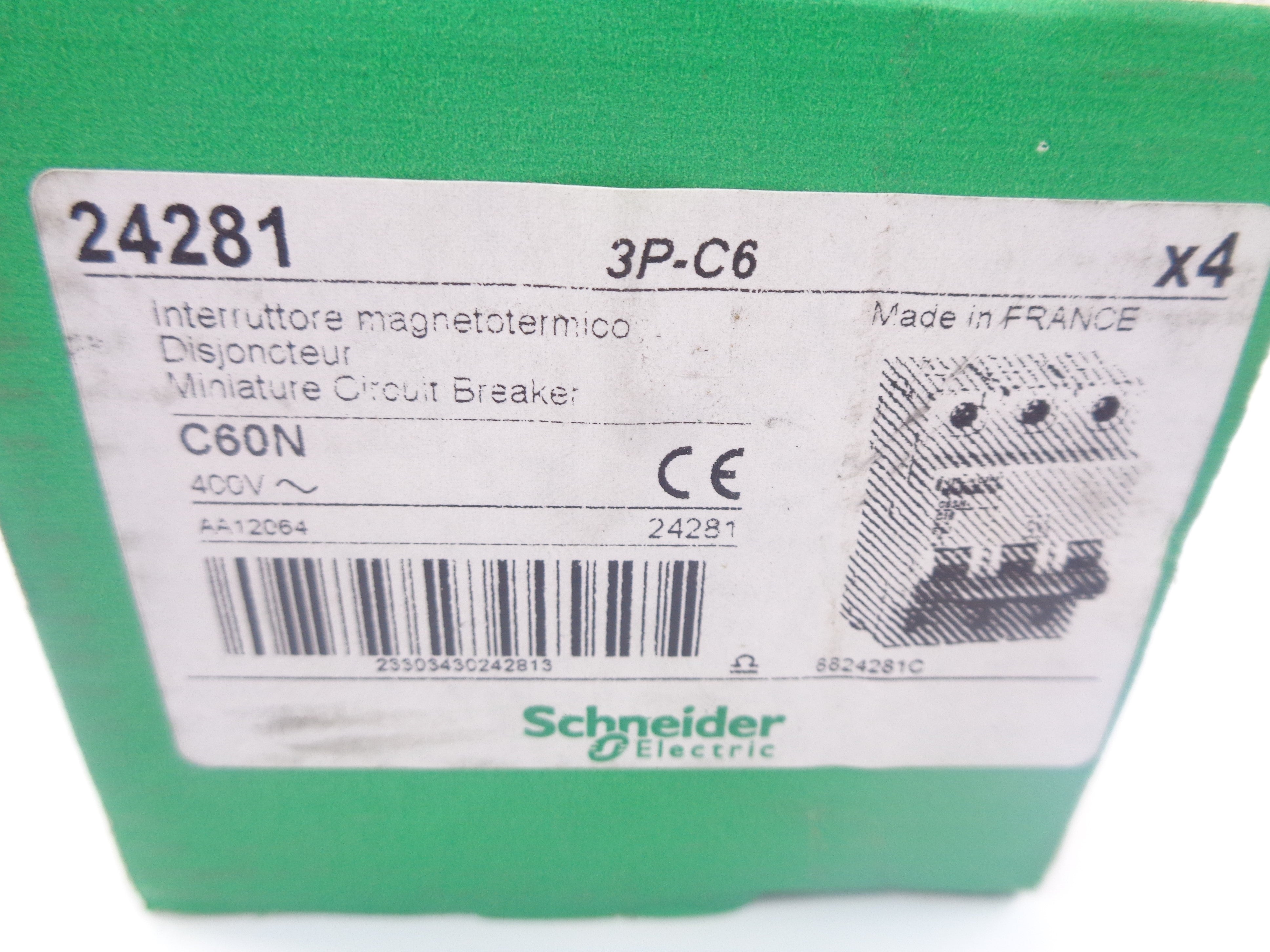 SCHNEIDER ELECTRIC 24281 60A 400V (PKG OF 4) NSMP