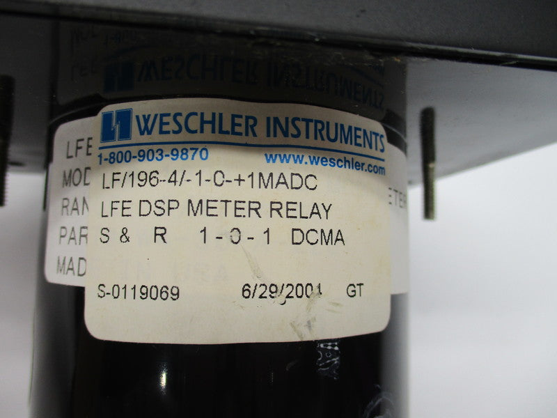 WESCHLER (LFE?) LF/196-4/-1-0-+1MADC UNMP