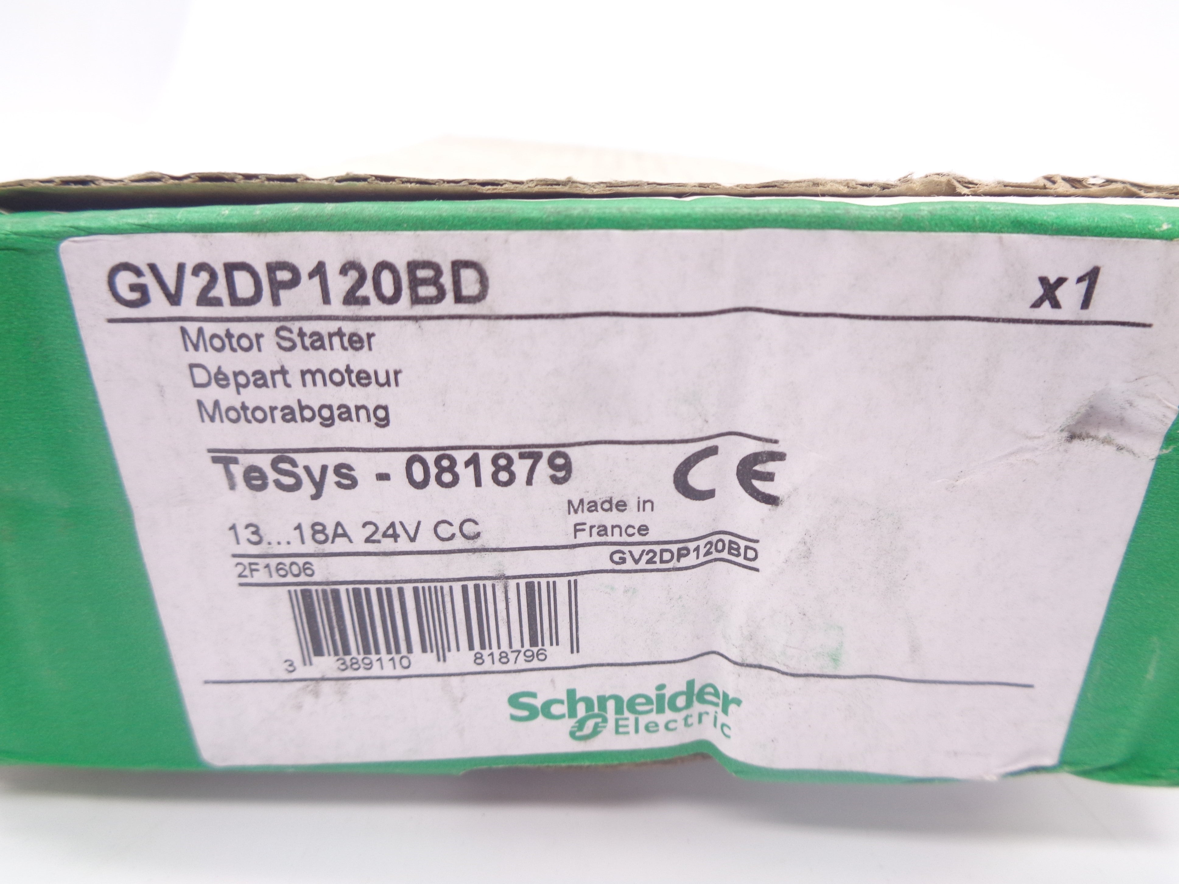 SCHNEIDER ELECTRIC GV2DP120BD NSMP