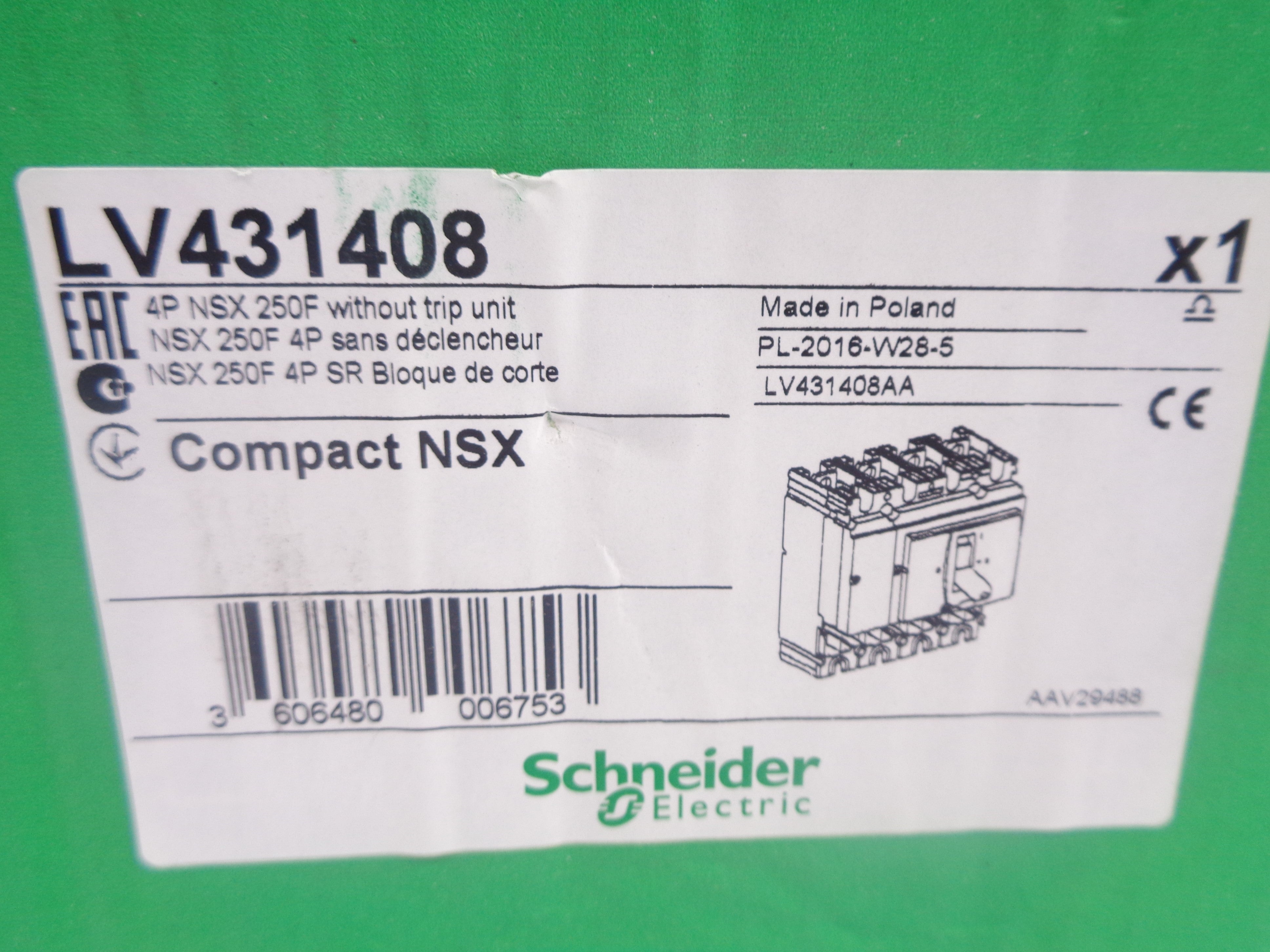SCHNEIDER ELECTRIC LV431408 800V NSMP