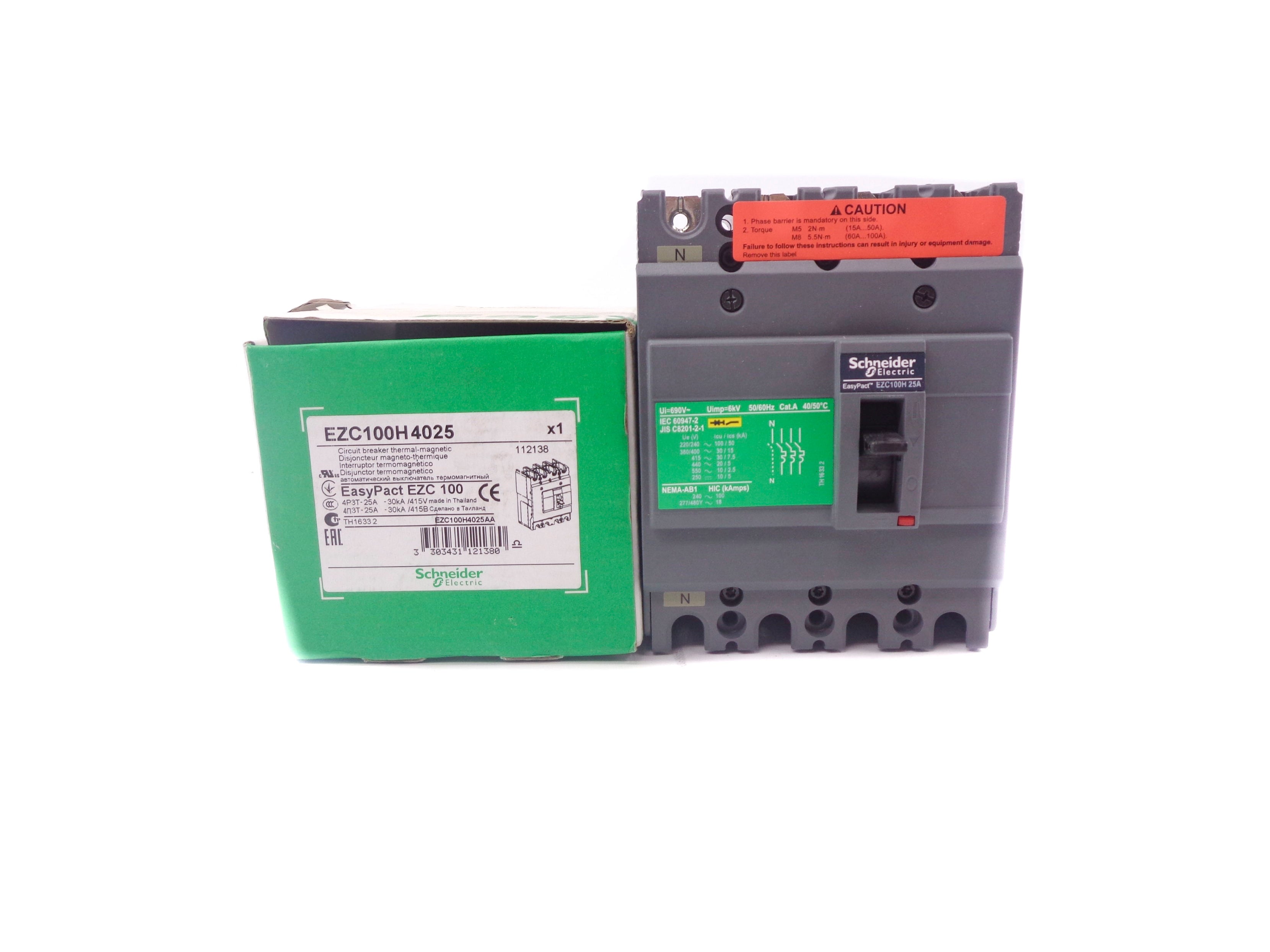 SCHNEIDER ELECTRIC EZC100H4025 25A 415V (AS PICTURED) NSMP
