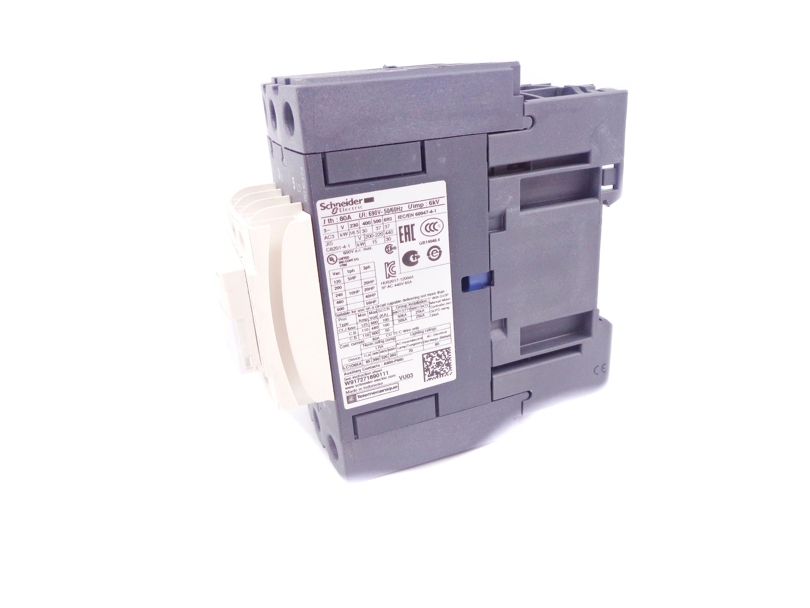 SCHNEIDER ELECTRIC LC1D65AB7 24V NSMP