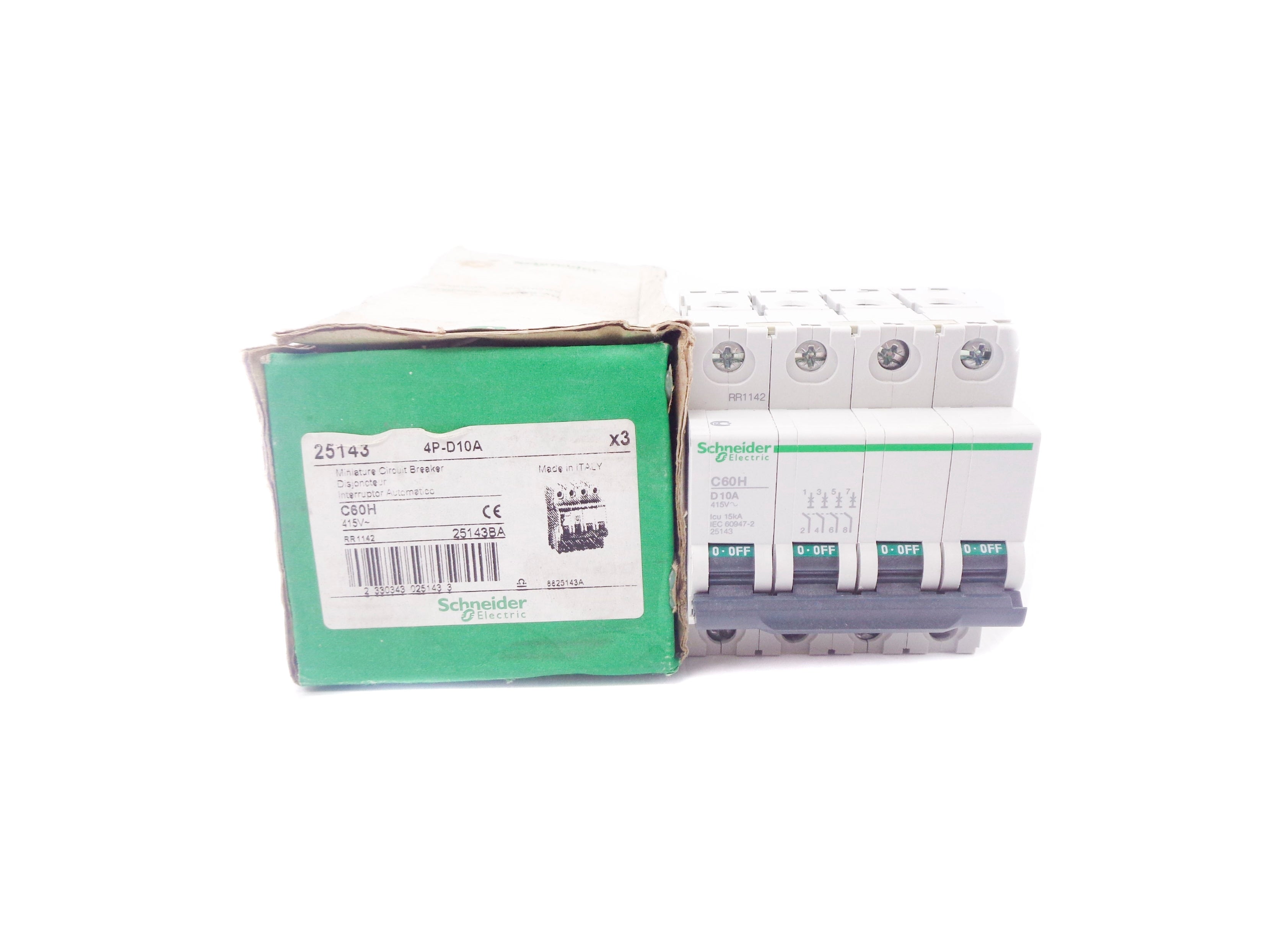 SCHNEIDER ELECTRIC 25143 415V 10A (PKG OF 3) NSMP