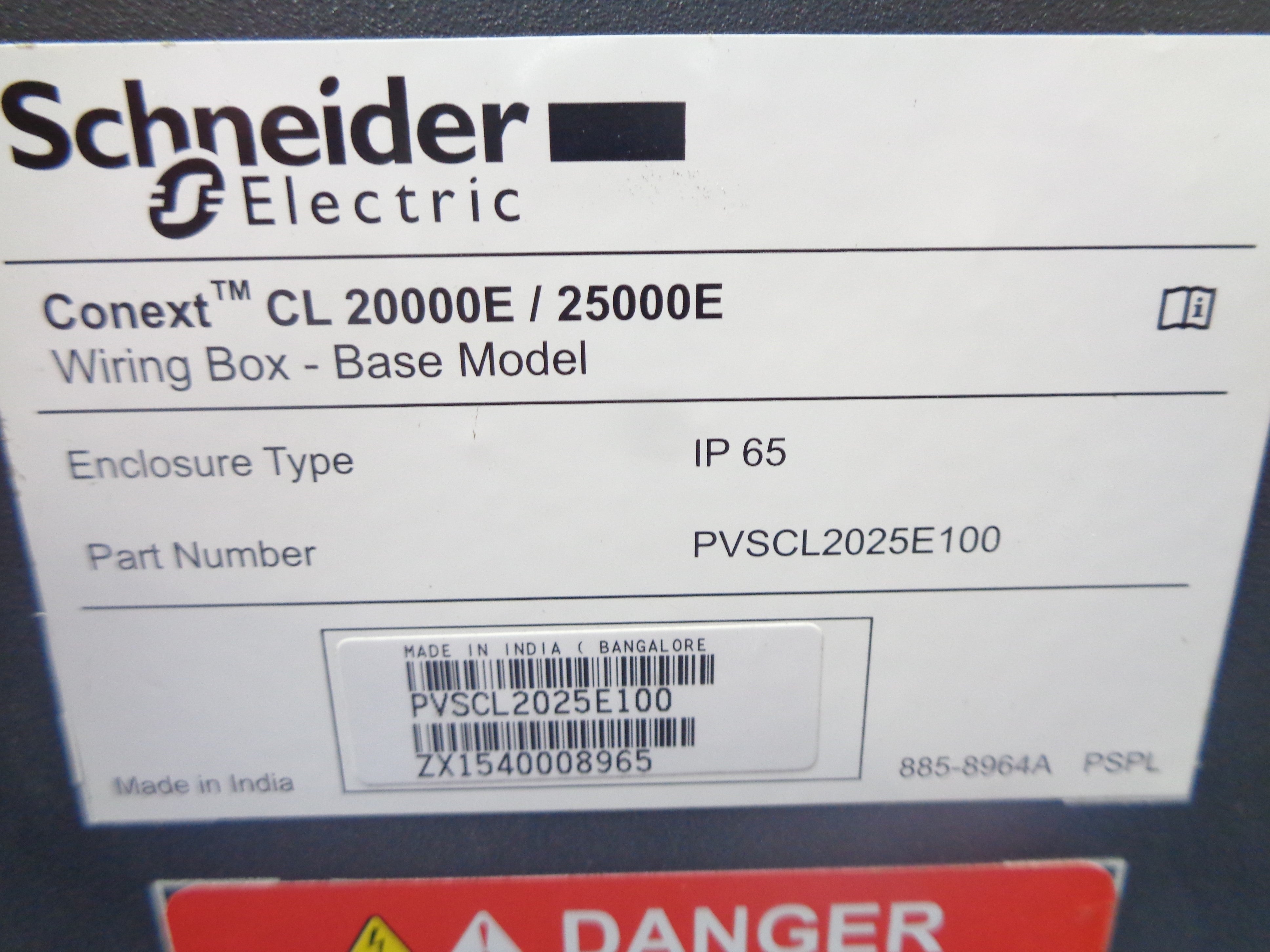 SCHNEIDER ELECTRIC PVSCL2025E100 NSNP