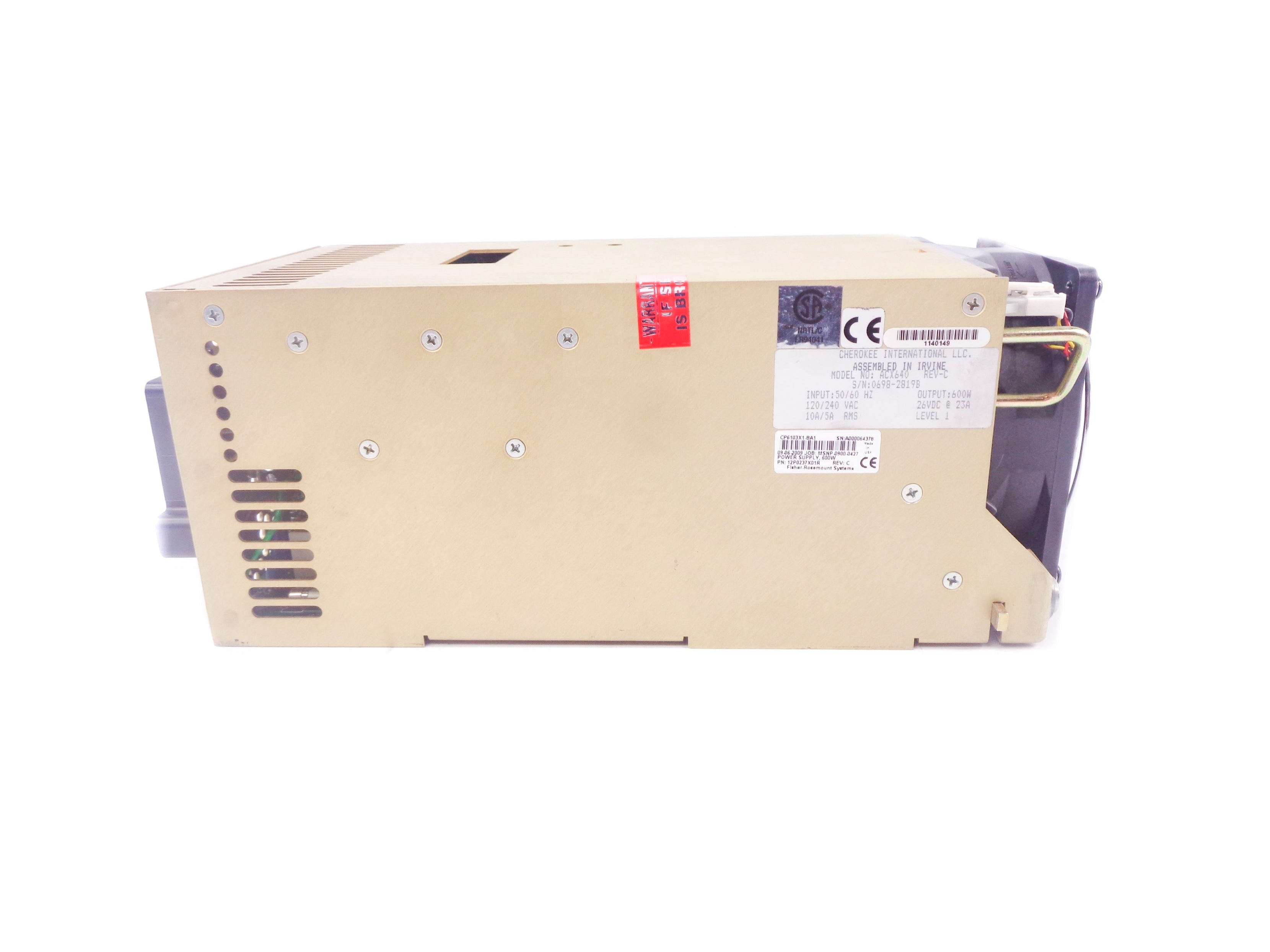FISHER ROSEMOUNT CP6103X1-BA1 12P0237X012 UNMP
